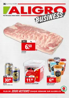Aligro aktionen Business Chavannes, Matran, Genève, Sion ab 31.08.2026 gültig