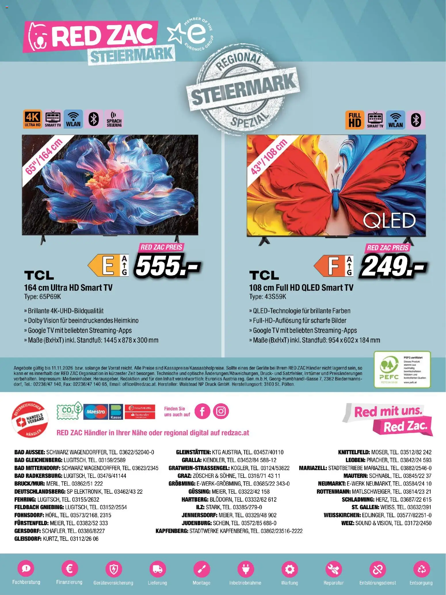 RED ZAC Steiermark gültig ab 25.10.2026 | Seite: 16 | Produkte: TV, Bad