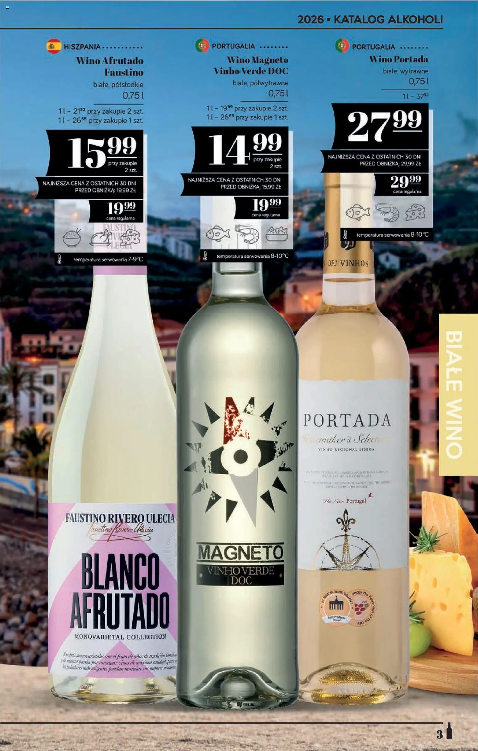 POLOmarket katalog - Alkoholi od 27.08.2026 | Strona: 3 | Produkty: Wino portada, Por, Wino, Białe wino