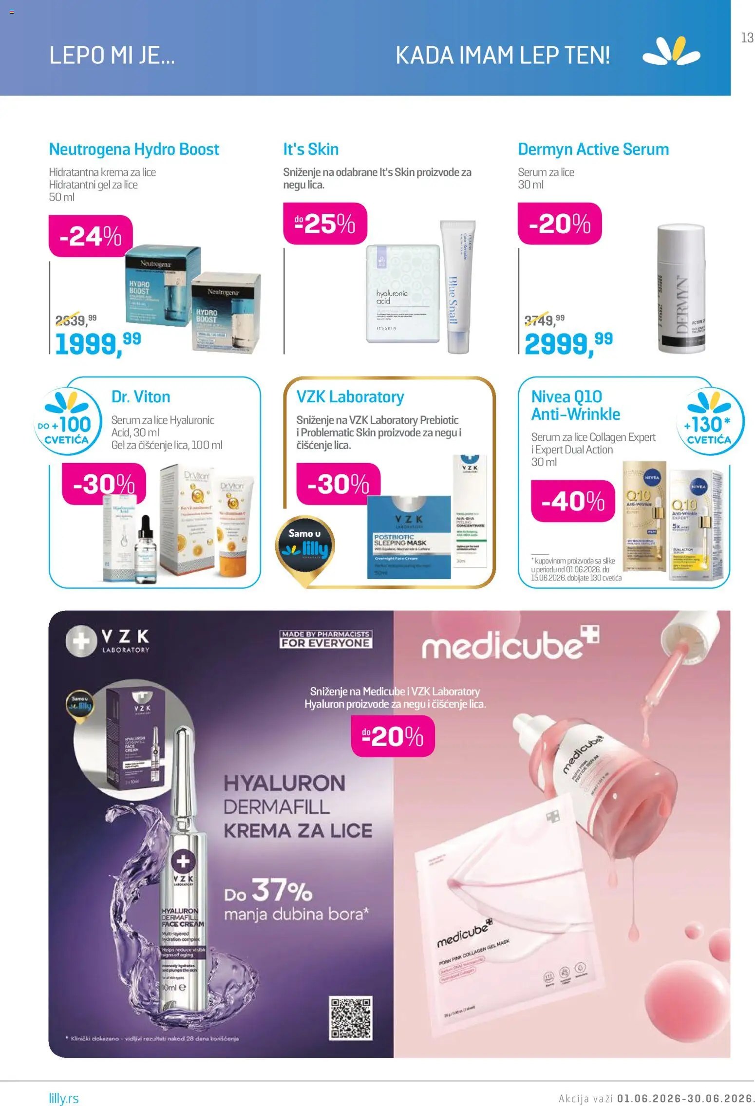 Lilly drogerie katalog - važi od 01.06.2026 | Strana: 13 | Proizvode: Nivea, Krema