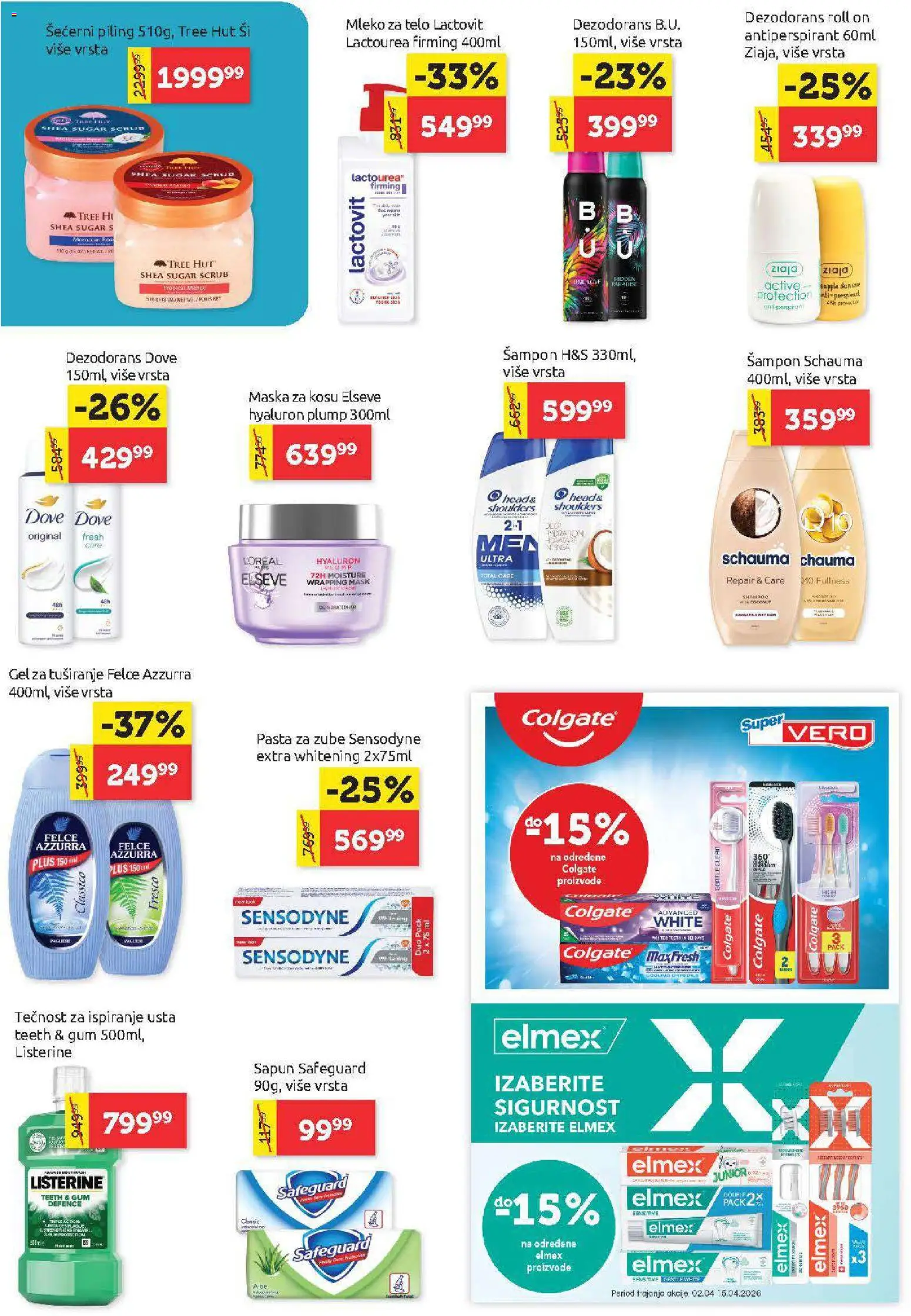 SuperVERO katalog - važi od 02.04.2026 | Strana: 28 | Proizvode: Šampon, Dove, Antiperspirant, Tečnost za ispiranje usta