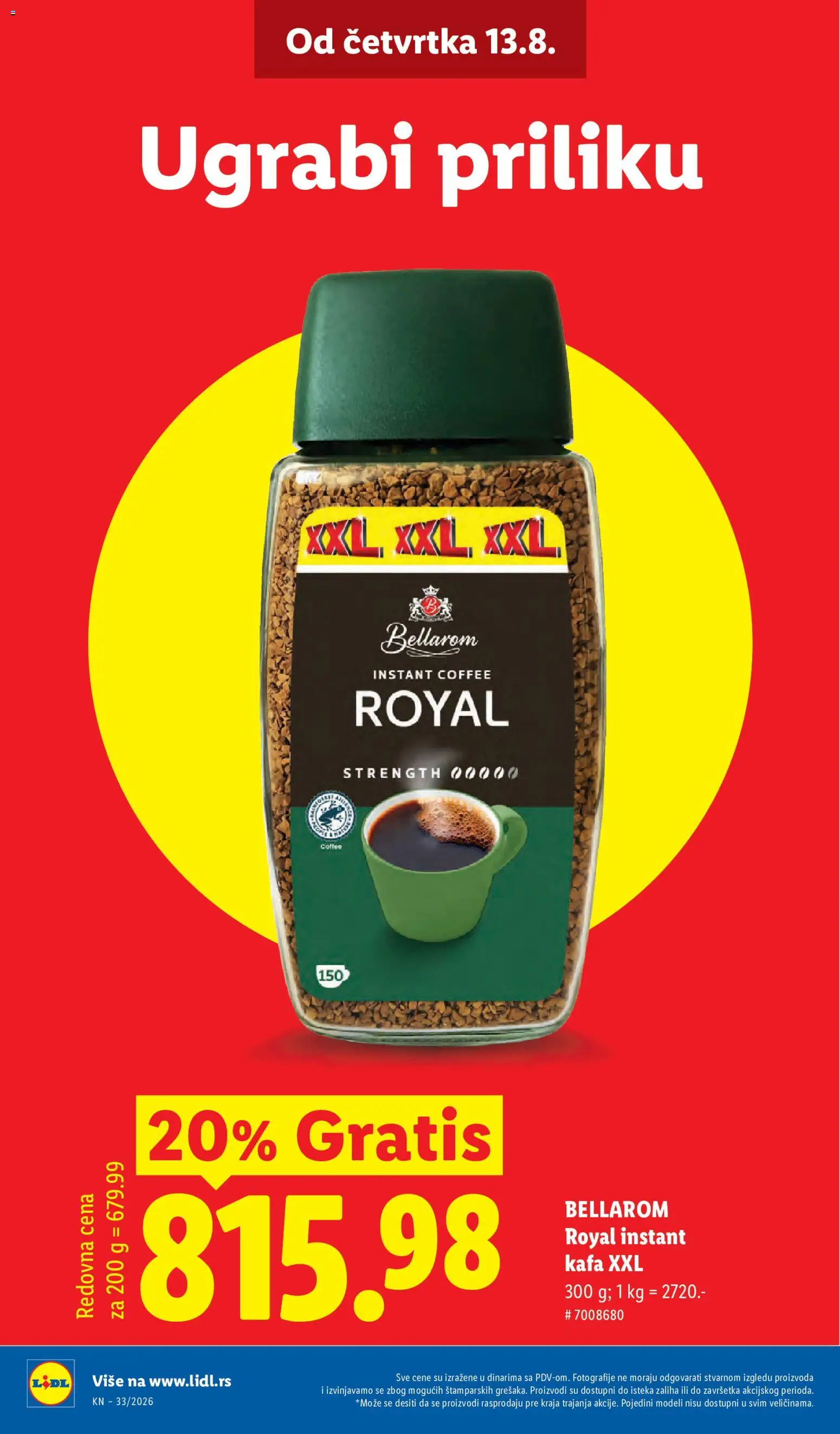 Lidl katalog - važi od 13.08.2026 | Strana: 12 | Proizvode: Instant kafa, Kafa