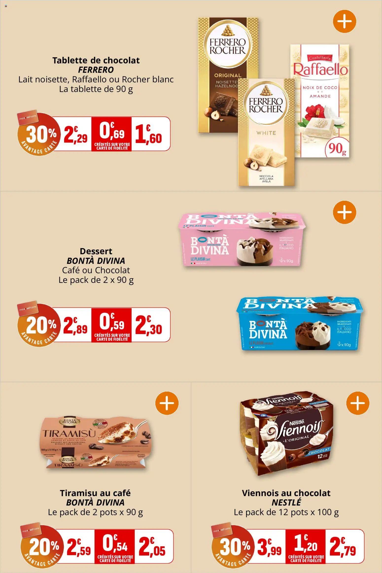 {H1} | Page: 21 | Produits: Amande, Tiramisu, Coco, Noix