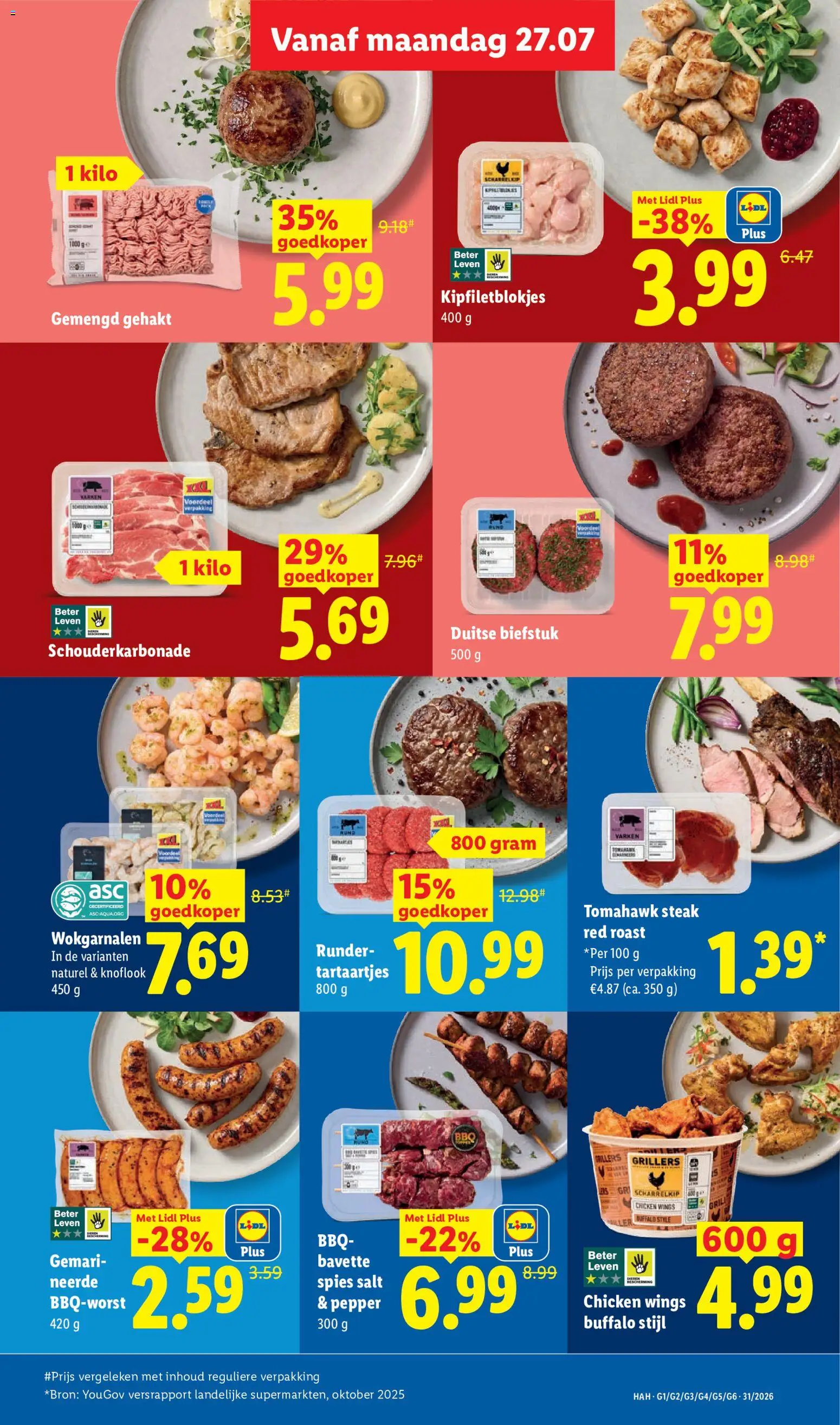 {H1} | Pagina: 9 | Producten: Biefstuk, Steak, Gehakt, Knoflook