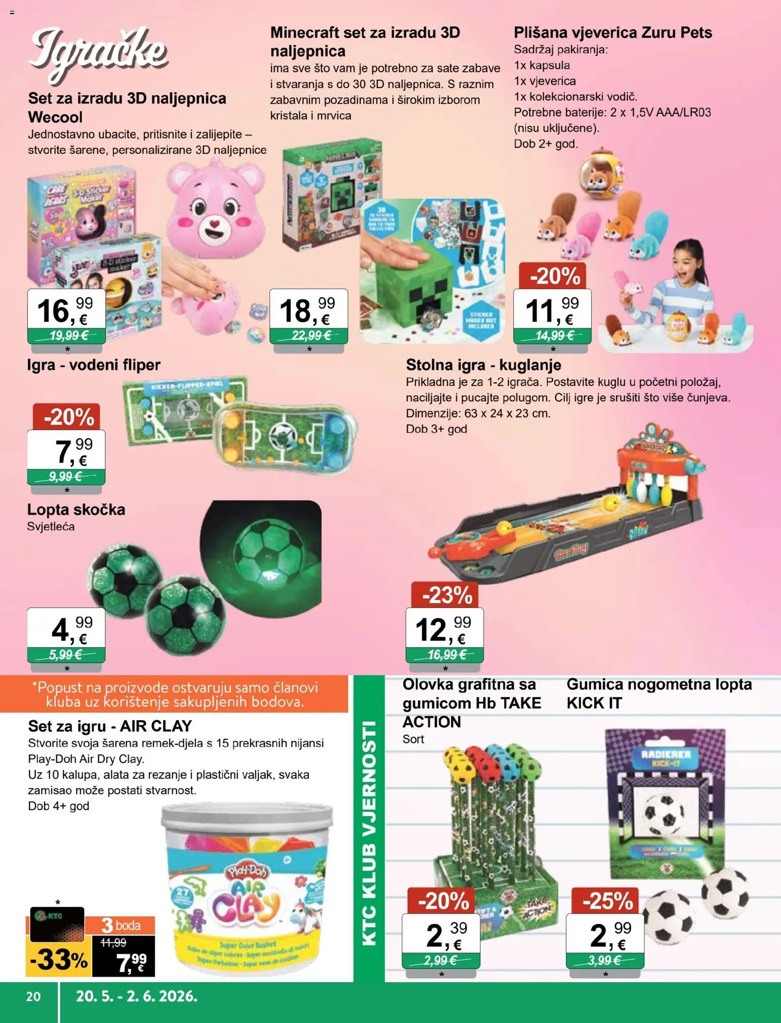 KTC katalog | vrijedi od 20.05.2026 | Stranica: 8 | Proizvodi: Pritisnite, Lopta, Baterije, Igra