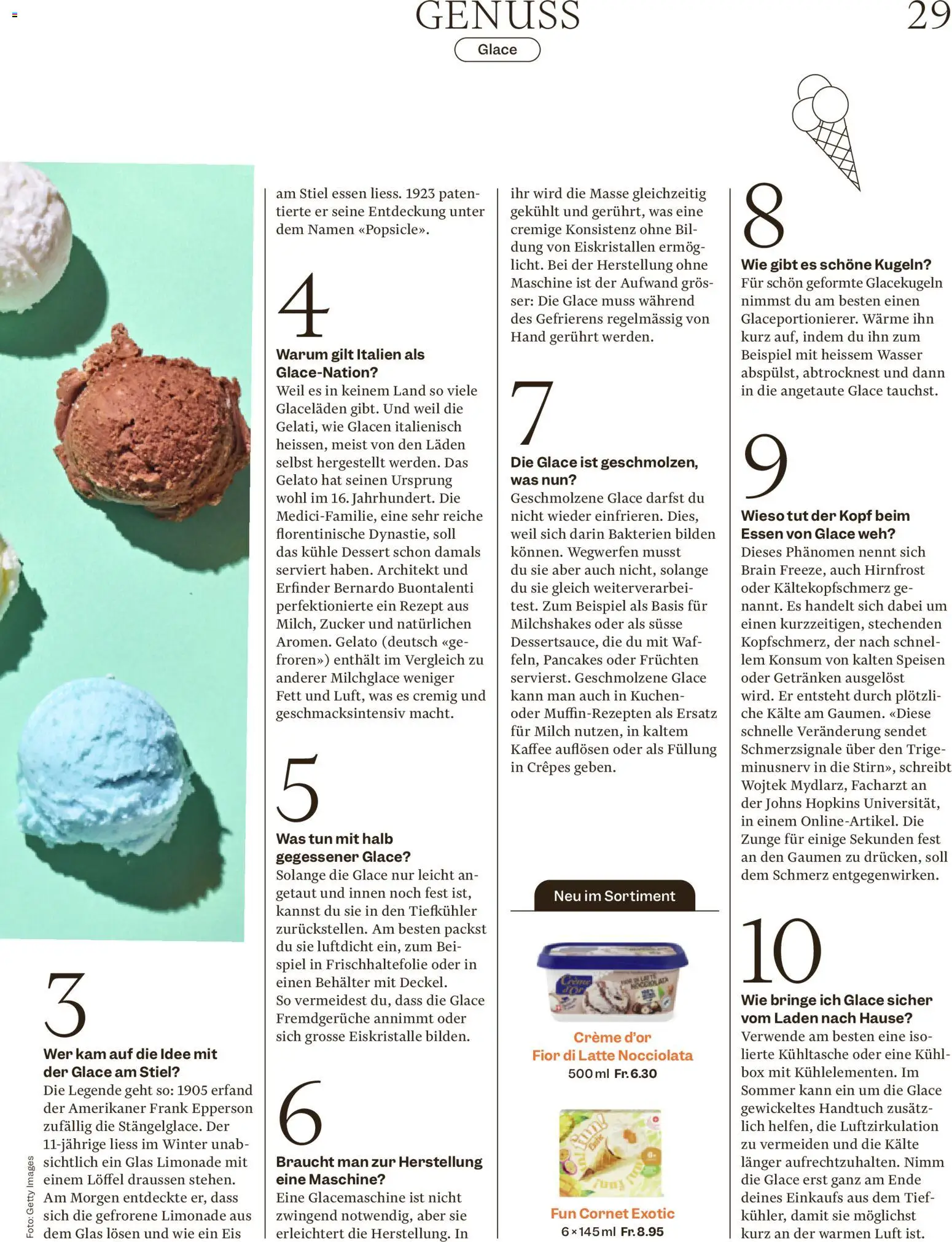 Migros aktionen Magazin – gültig ab 06.05.2026 | Seite: 29 | Produkte: Box, Zucker, Spiel, Creme