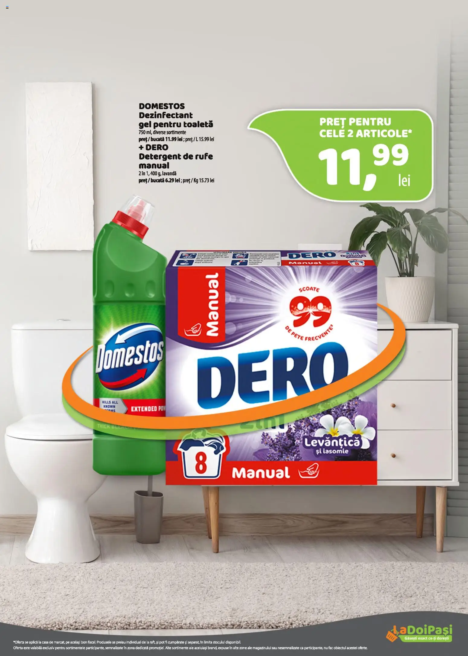 Noul catalog LaDoiPași – valabil de la 16.09.2026 | Pagină: 15 | Produse: Aplică, Toaletă, Detergent, Dezinfectant
