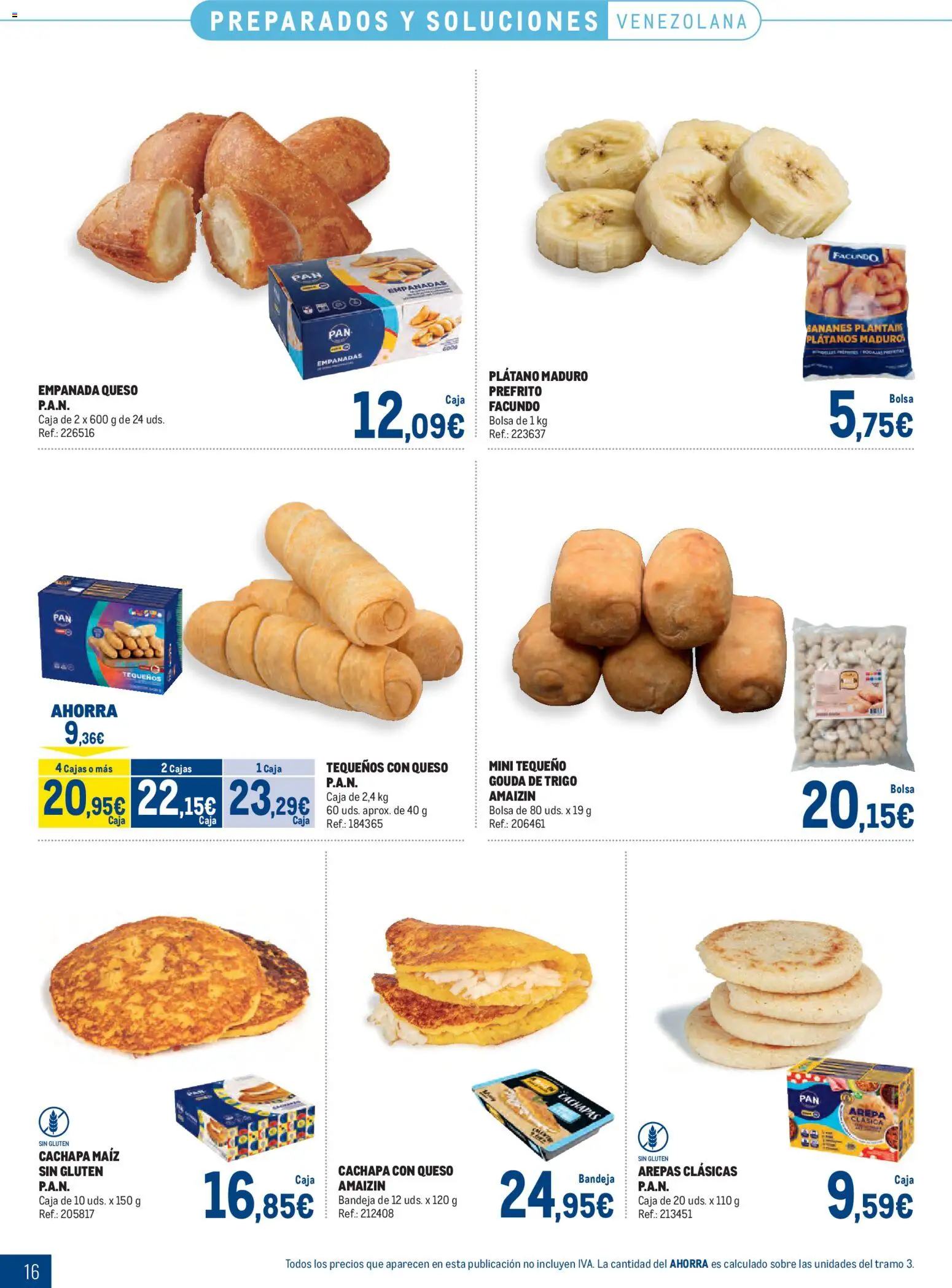 Makro Congelados Centro │ válido desde el 03/08/2026 | Página: 16 | Productos: Queso, Bolsa, Bandeja, Caja