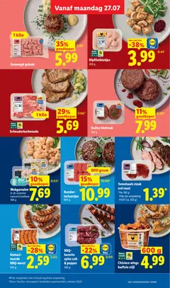 Gemengd gehakt, Gemengd gehakt - Voorbeeld van een folder van Lidl, geldig van 27-07-2026 | Pagina: 9