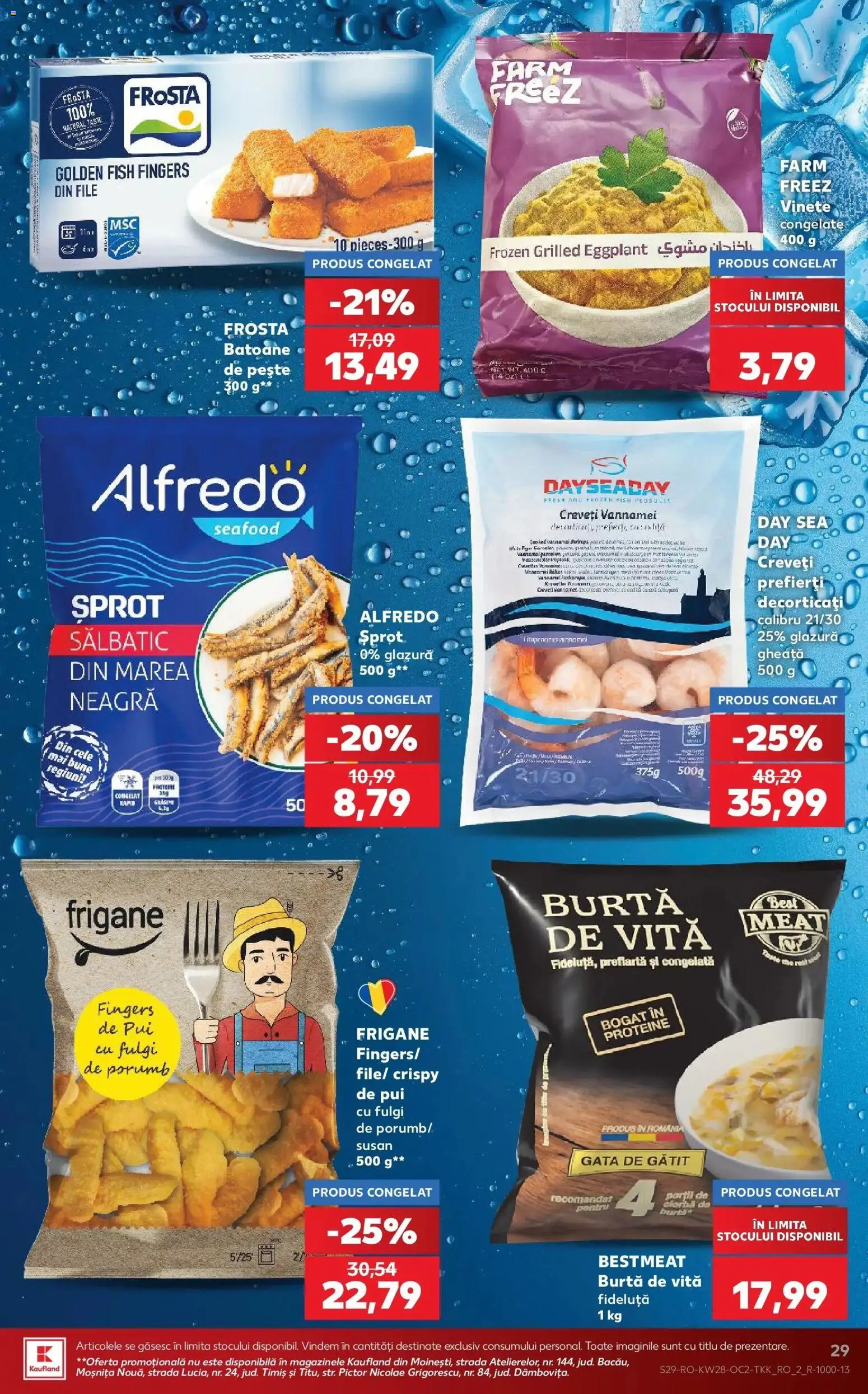 Noul catalog Kaufland – valabil de la 08.07.2026 | Pagină: 29 | Produse: Masaüstü kılıfı, Hacıyatmaz Kedi Oyuncağı, Pește, Porumb