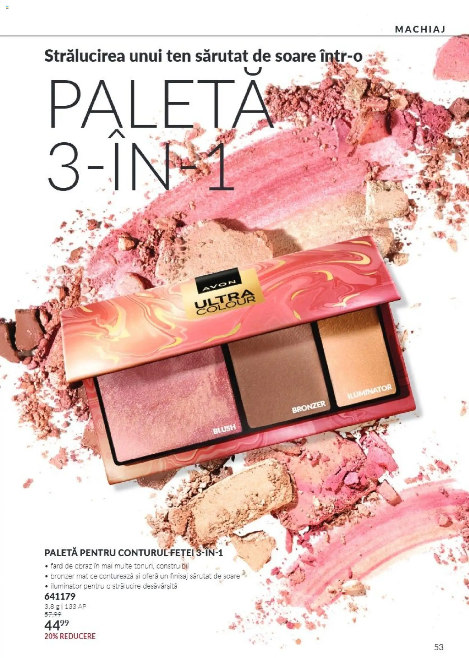 Noul catalog Avon – valabil de la 01.10.2026 | Pagină: 53 | Produse: Finisaj, Machiaj, Bronzer, Iluminator