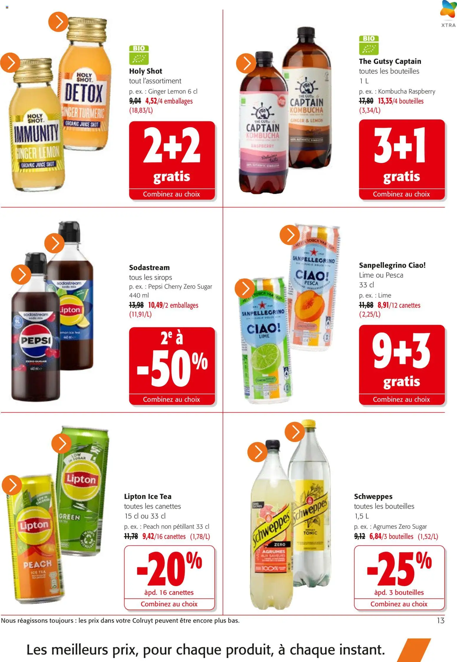 {H1} | Page: 13 | Produits: Agrumes, Sodastream, Pepsi, Thé