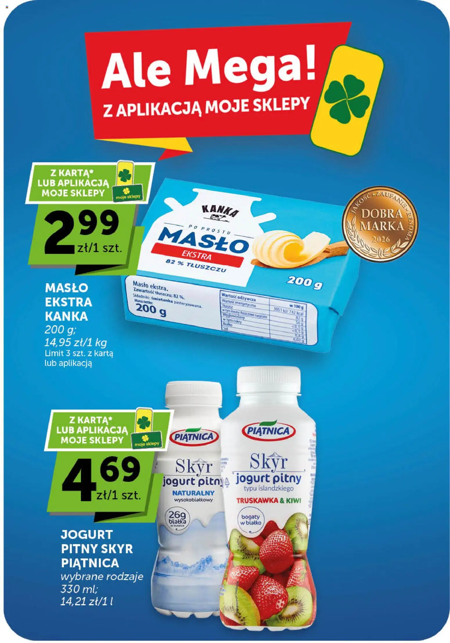 Euro Sklep gazetka od 14.05.2026 | Strona: 2 | Produkty: Karta, Skyr piątnica, Masło, Jogurt