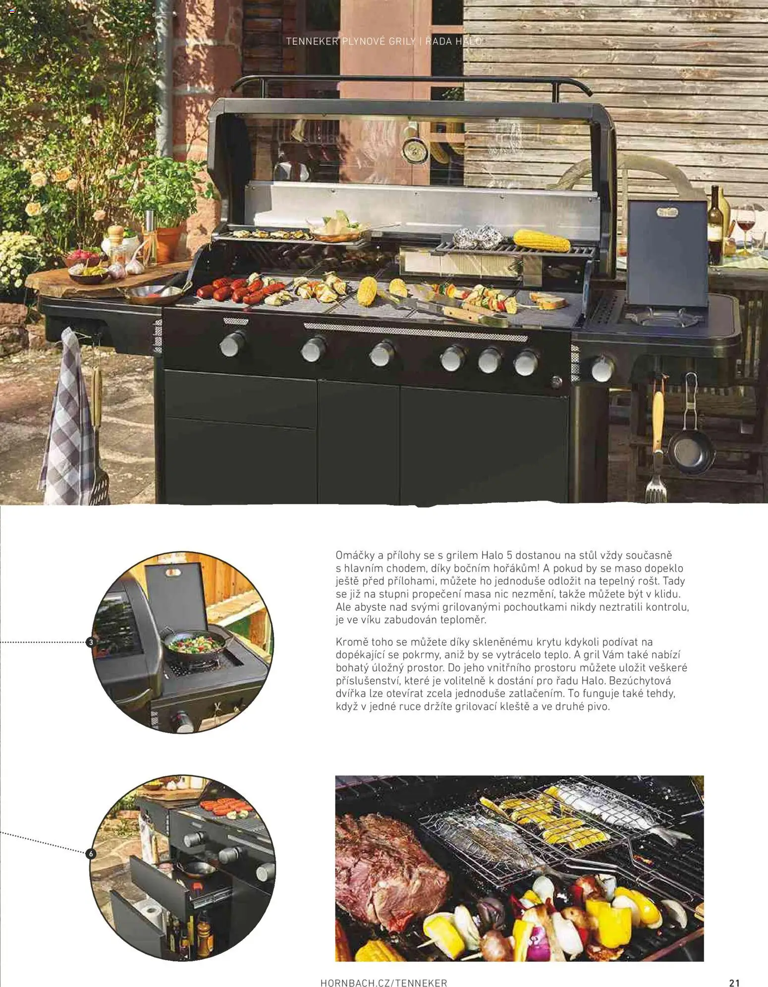 HORNBACH leták - Magazín o grilování od 01.01.2026 | Strana: 21 | Produkty: Gril, Omáčky, Maso, Stůl