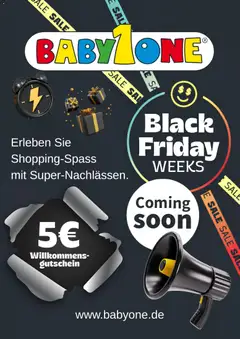 BabyOne Black Friday Ankündigung ab 22.10.2026 gültig