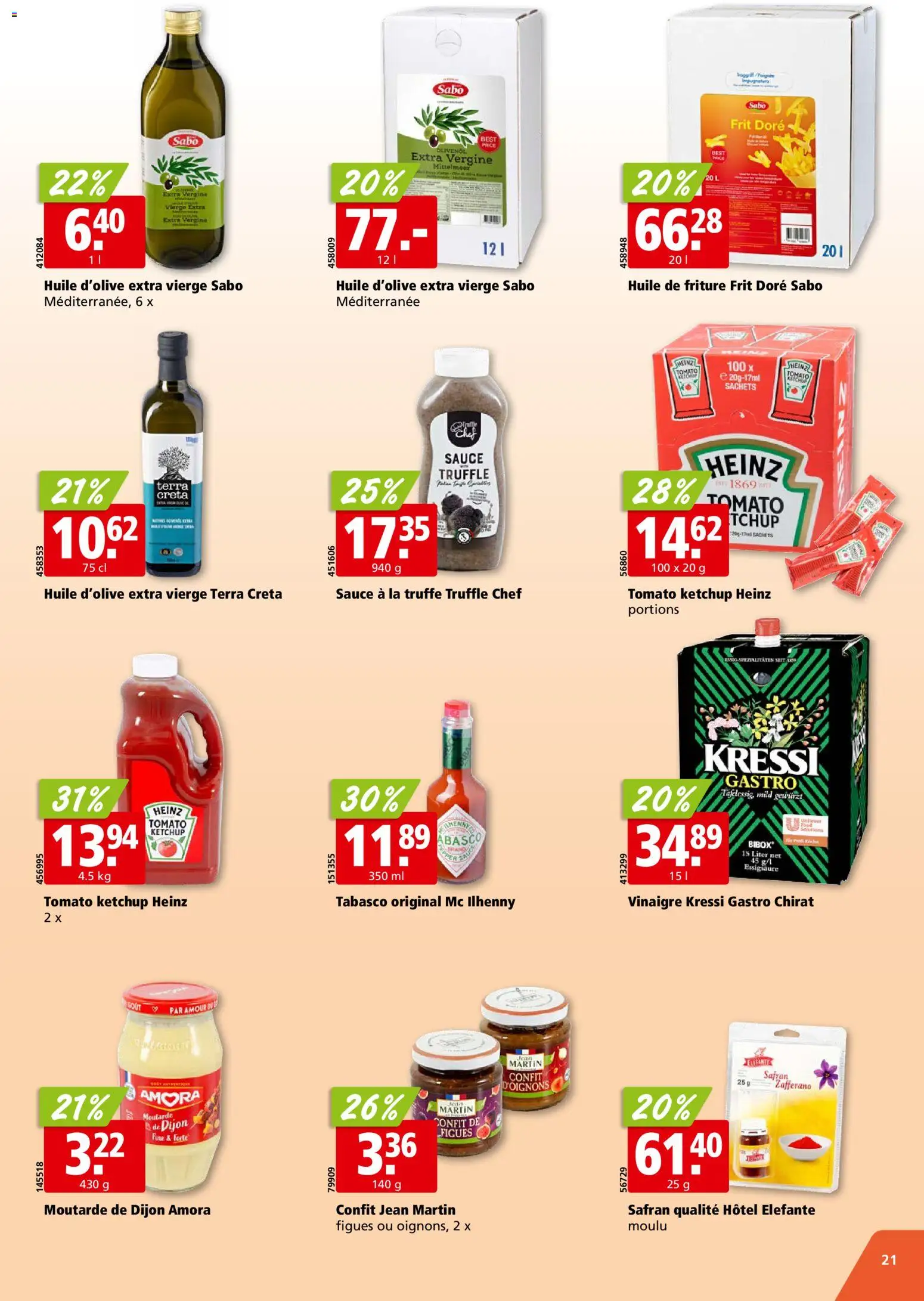 Aligro aktionen Chavannes, Matran, Genève, Sion – gültig ab 12.10.2026 | Seite: 21 | Produkte: Ketchup
