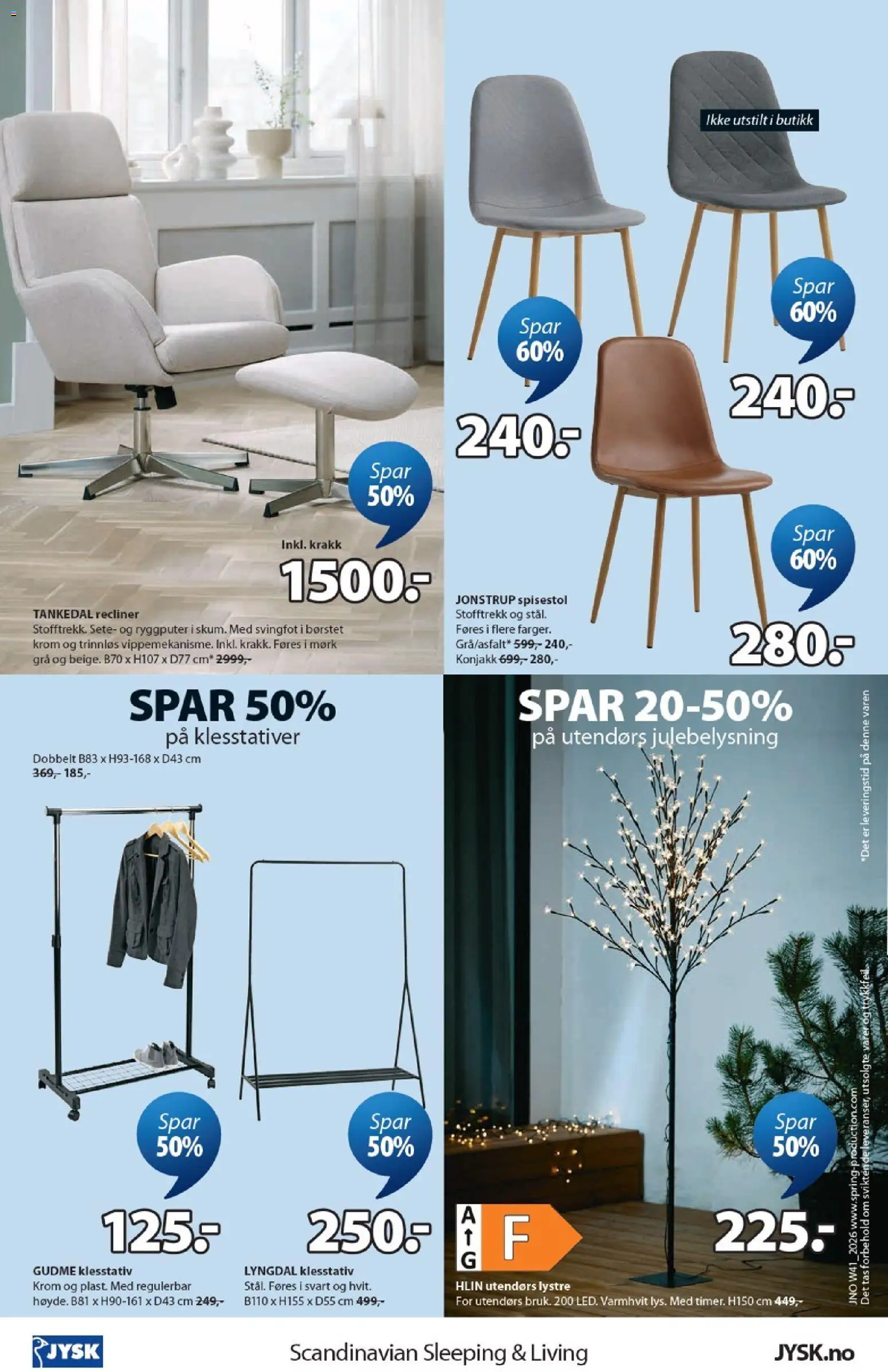 {H1} | Side: 24 | Produkter: Julebelysning, Spisestol, Krakk, Klesstativ