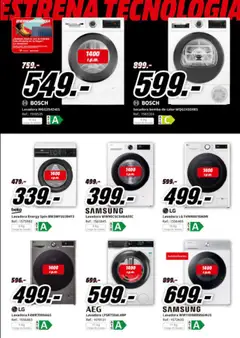Vista previa Media Markt folleto válido desde el 08/07/2026 | Página: 10 | Productos: Lavadora, Secadora