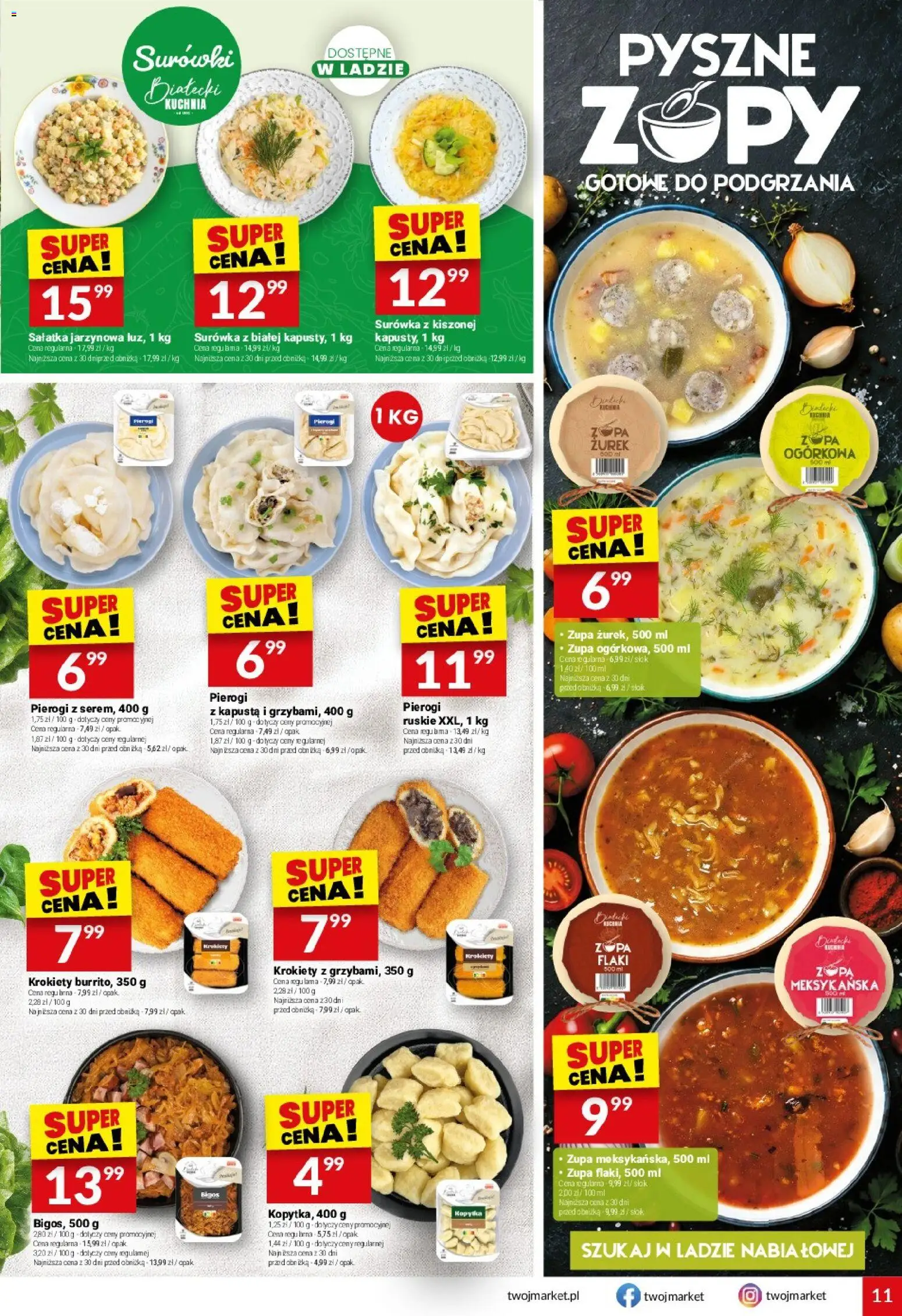 Twój Market gazetka od 16.09.2026 | Strona: 11 | Produkty: Kapusta, Krokiety, Zurek, Surówka
