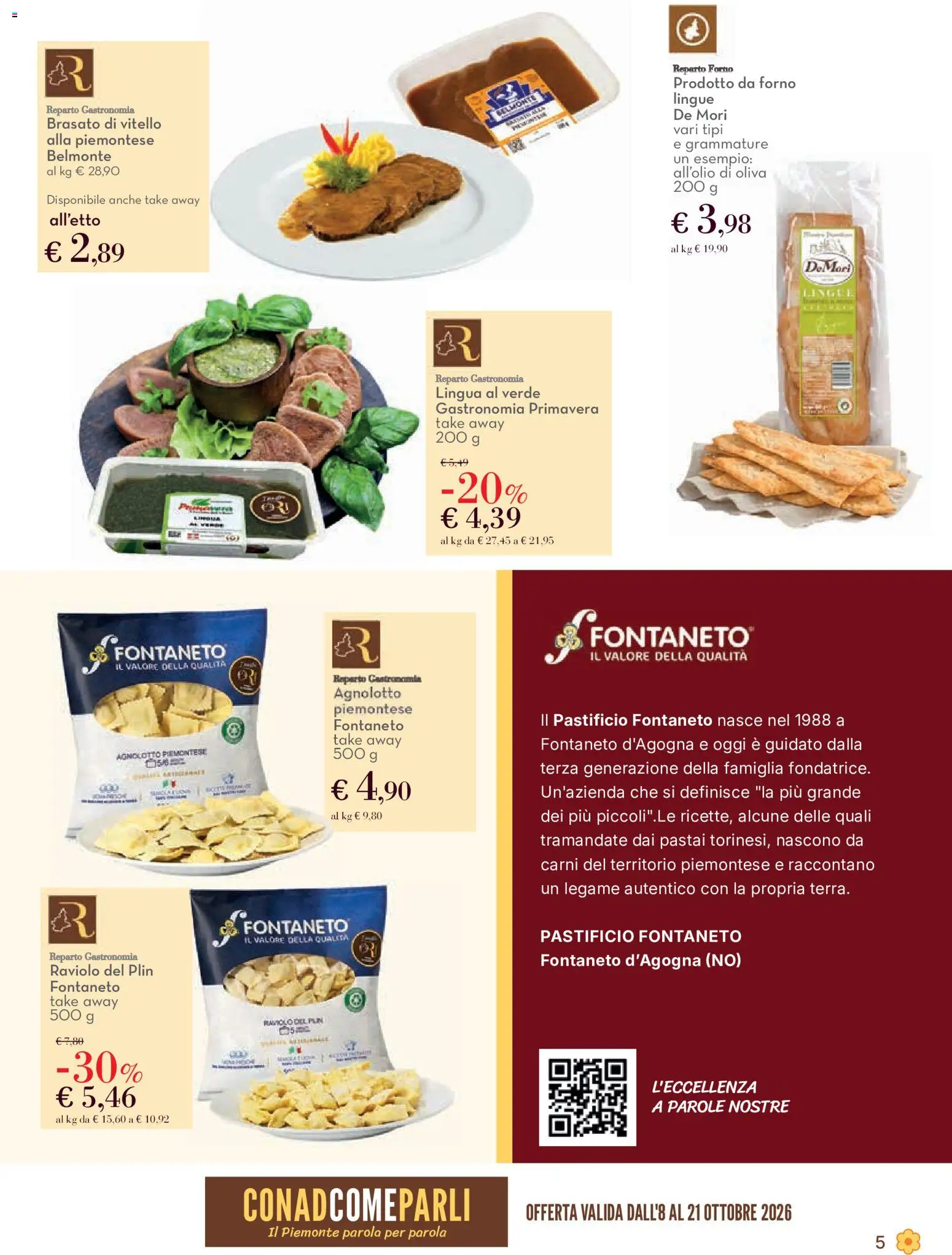 Volantino Conad del 08/10/2026 | Pagina: 5 | Prodotti: Vitello, Forno