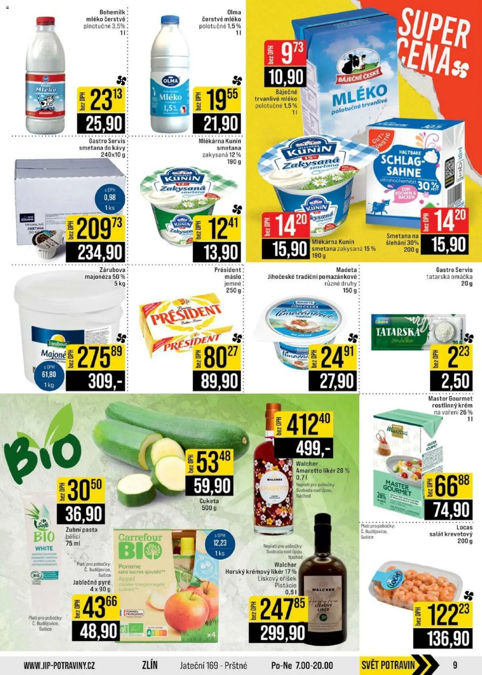 Jip leták - Cash & Carry od 22.04.2026 | Strana: 9 | Produkty: Máslo, Amaretto, Smetana, Pistácie