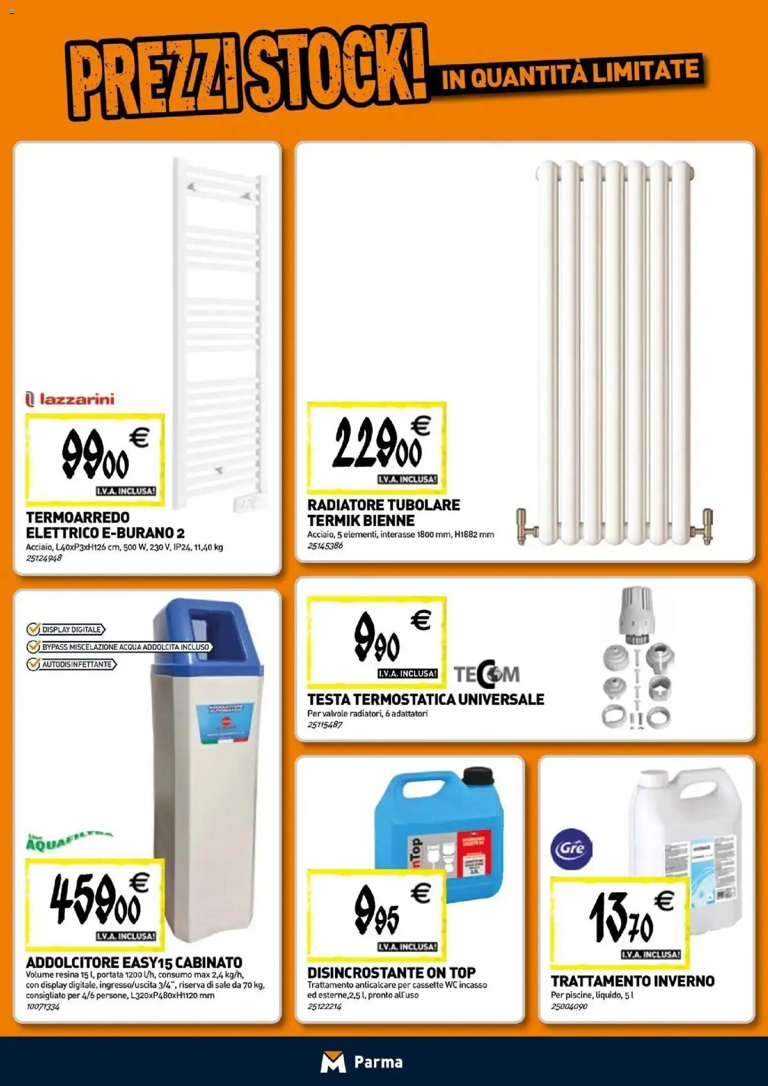 Nuovo TECNOMAT catalogo Parma dal 24/09/2026 > offerte anteprima 🛍️ | Pagina: 6 | Prodotti: Acqua, Sale, Top, WC