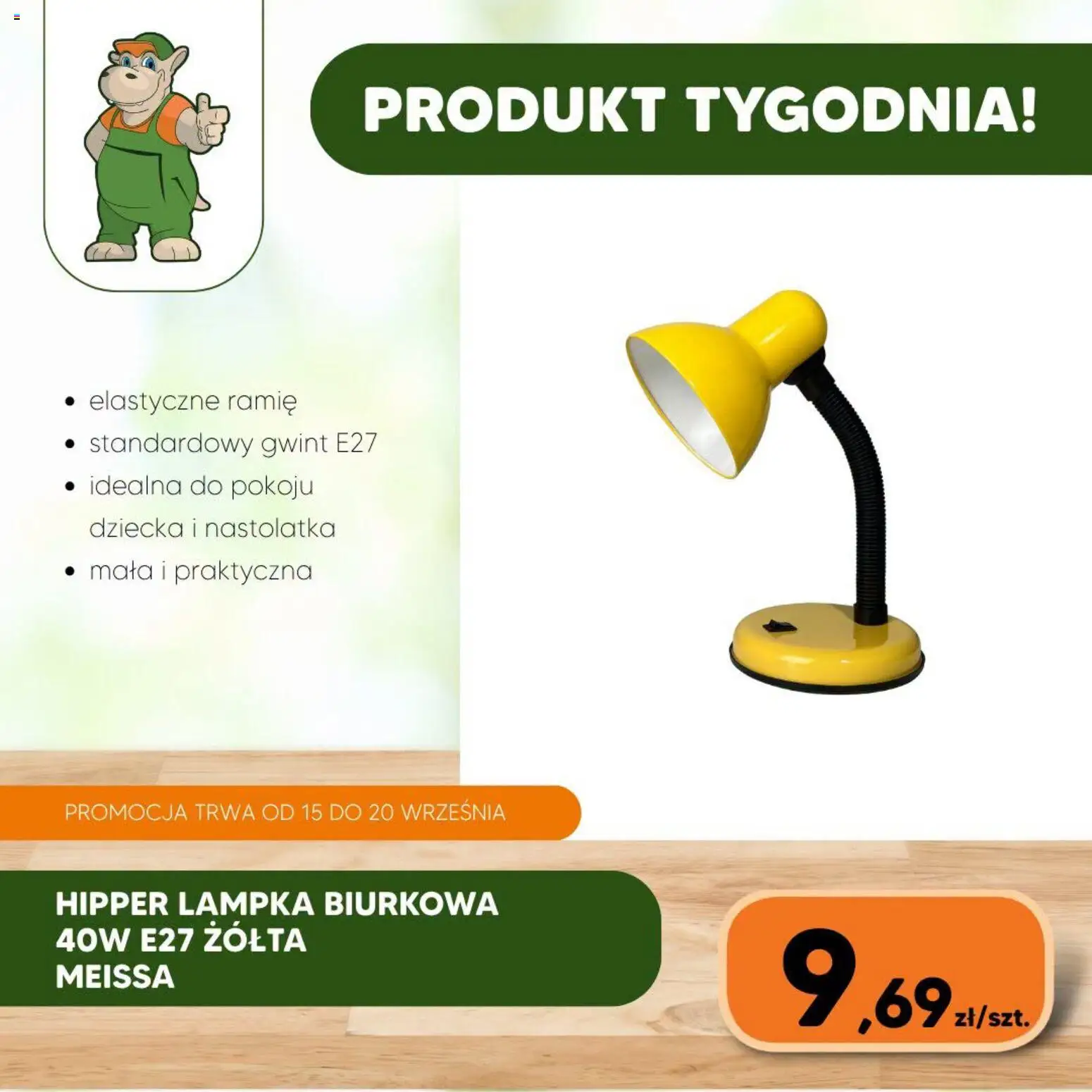 Hipper gazetka od 15.09.2026 | Strona: 2 | Produkty: Lampka biurkowa
