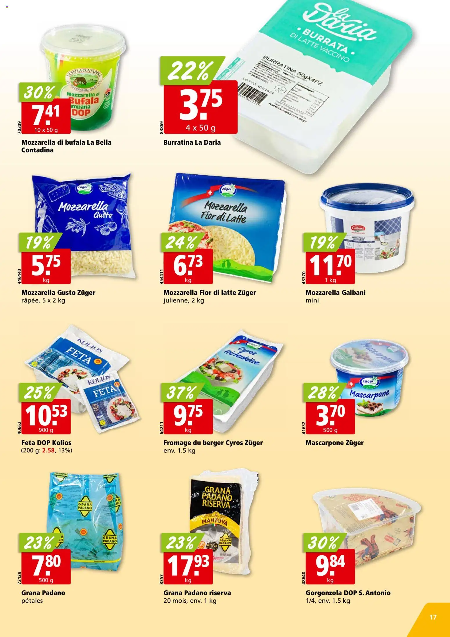 Aligro aktionen Chavannes, Matran, Genève, Sion – gültig ab 11.05.2026 | Seite: 17 | Produkte: Feta, Mascarpone, Fennikel