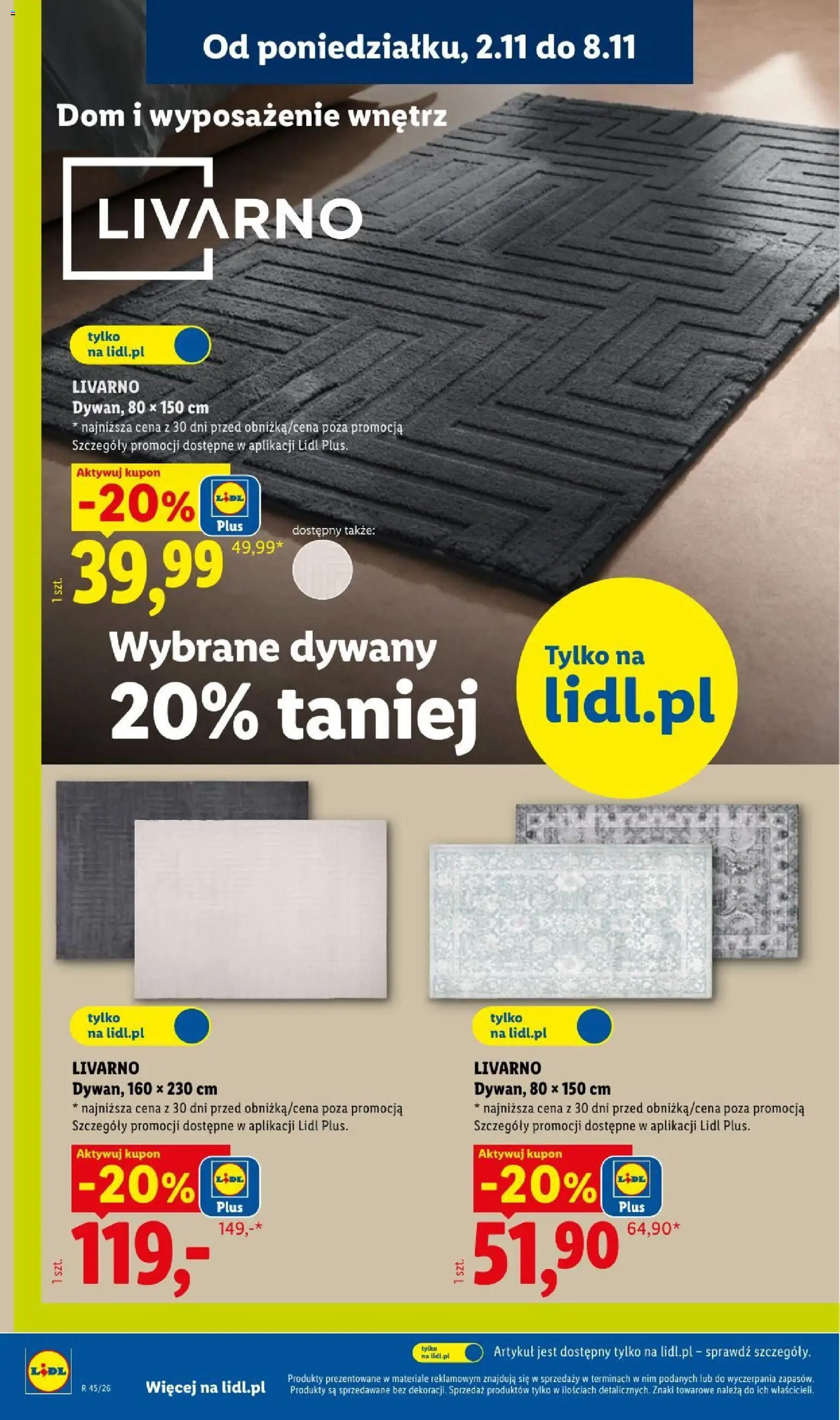 Lidl Katalog od 02.11.2026 | Strona: 24 | Produkty: Dywany