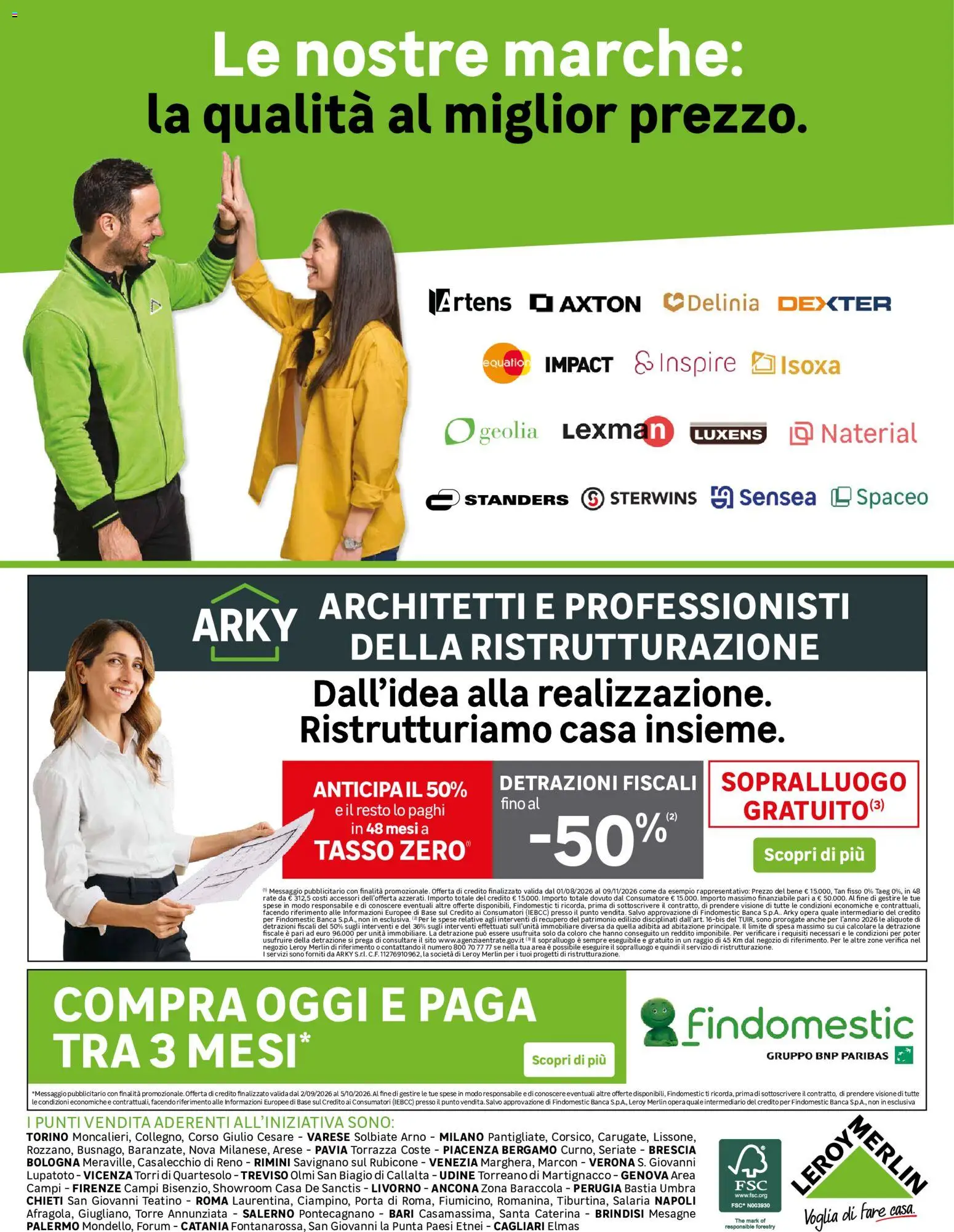 Volantino Leroy Merlin del 02/09/2026 | Pagina: 20 | Prodotti: Porta, The, Brindisi