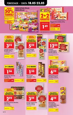 Pogląd oferty "Baton Lion chocolate, 42 g, Baton czekoladowy" - ważna od 18.05.2026 | Strona: 58 | Produkty: Ciastka kruche, Wafelki, Czekolada, Ciastka owsiane