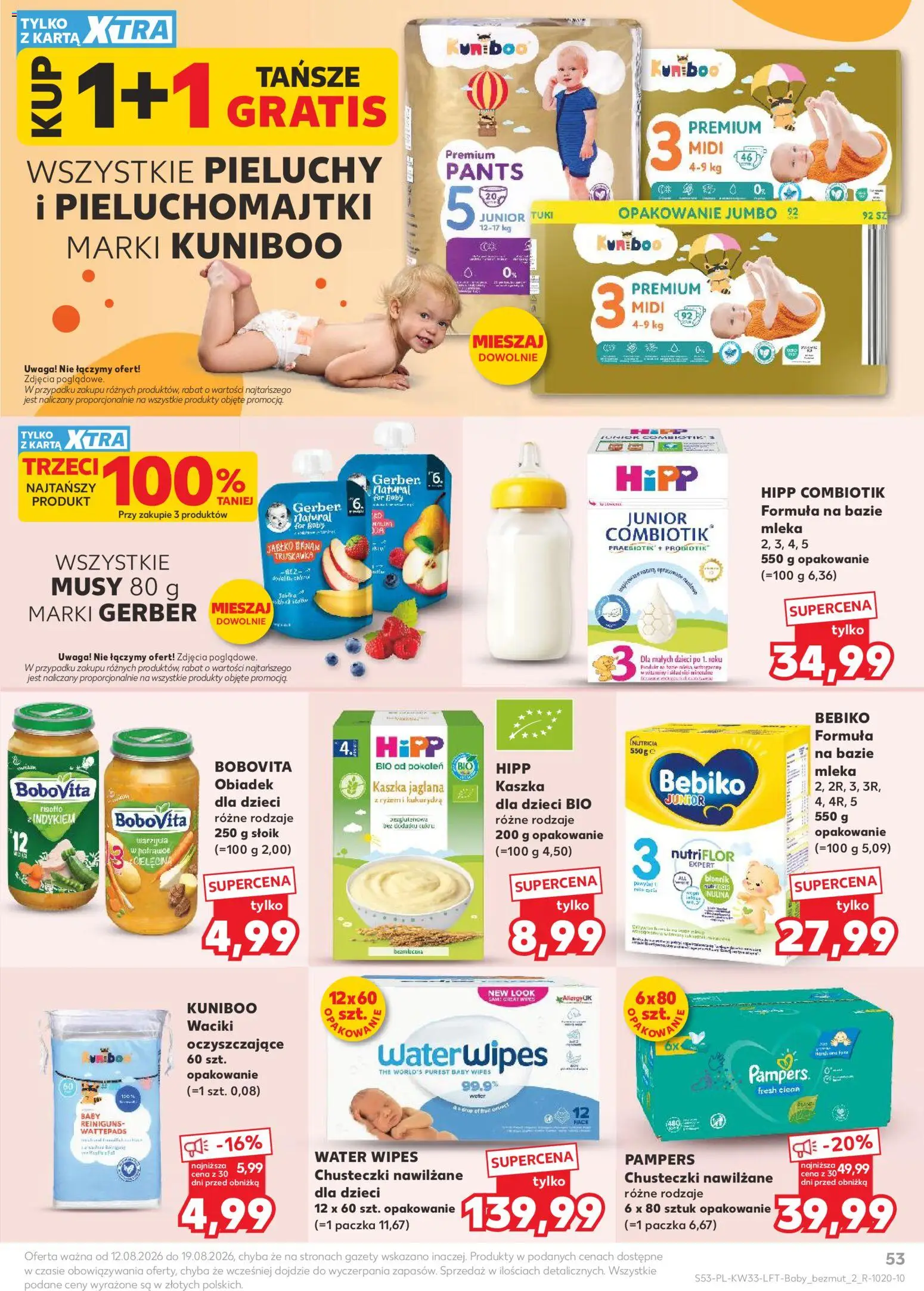Kaufland Polsko leták od 12.08.2026 | Strana: 53 | Produkty: Banán, Pampers, Pants, Hipp