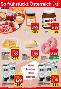 Spar - Flugblatt ab 27.08.2026 gültig | Seite: 3 | Produkte: Nutella, Butter
