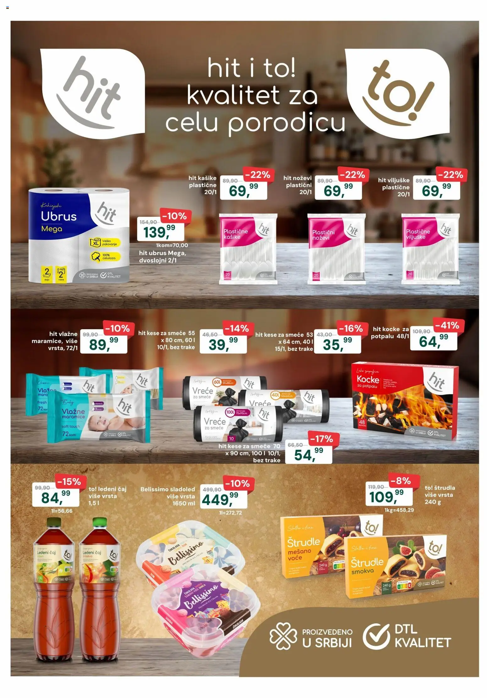 Europrom katalog - važi od 22.04.2026 | Strana: 2 | Proizvode: Ubrus, Štrudla, Pakovanje, Čaj