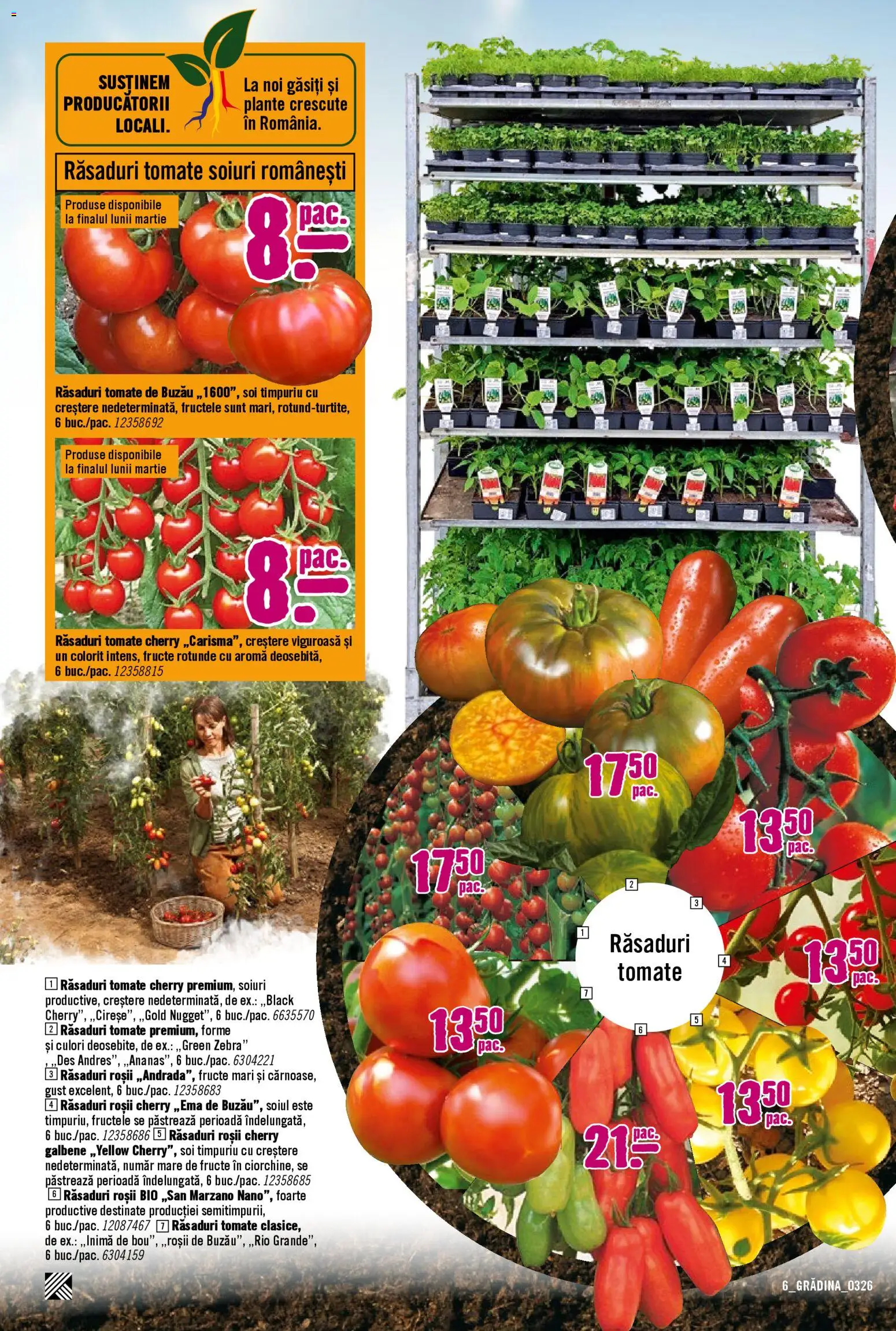 Noul catalog Hornbach – valabil de la 23.03.2026 | Pagină: 6 | Produse: Şerit ödül, Roșii, Fructe