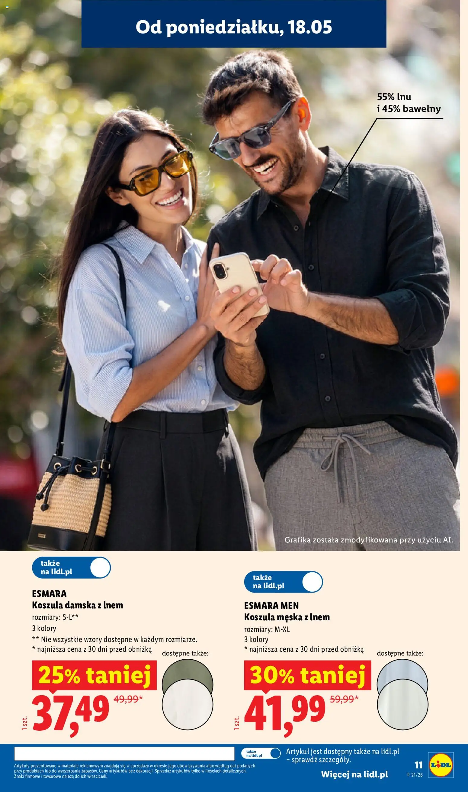Lidl Katalog od 18.05.2026 | Strona: 11 | Produkty: Koszula