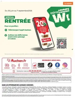 Auchan - Prévisualisation de Auchan Promos XXL, rentrée valide à partir de 21/07/2026 | Page: 47 | Produits: Store