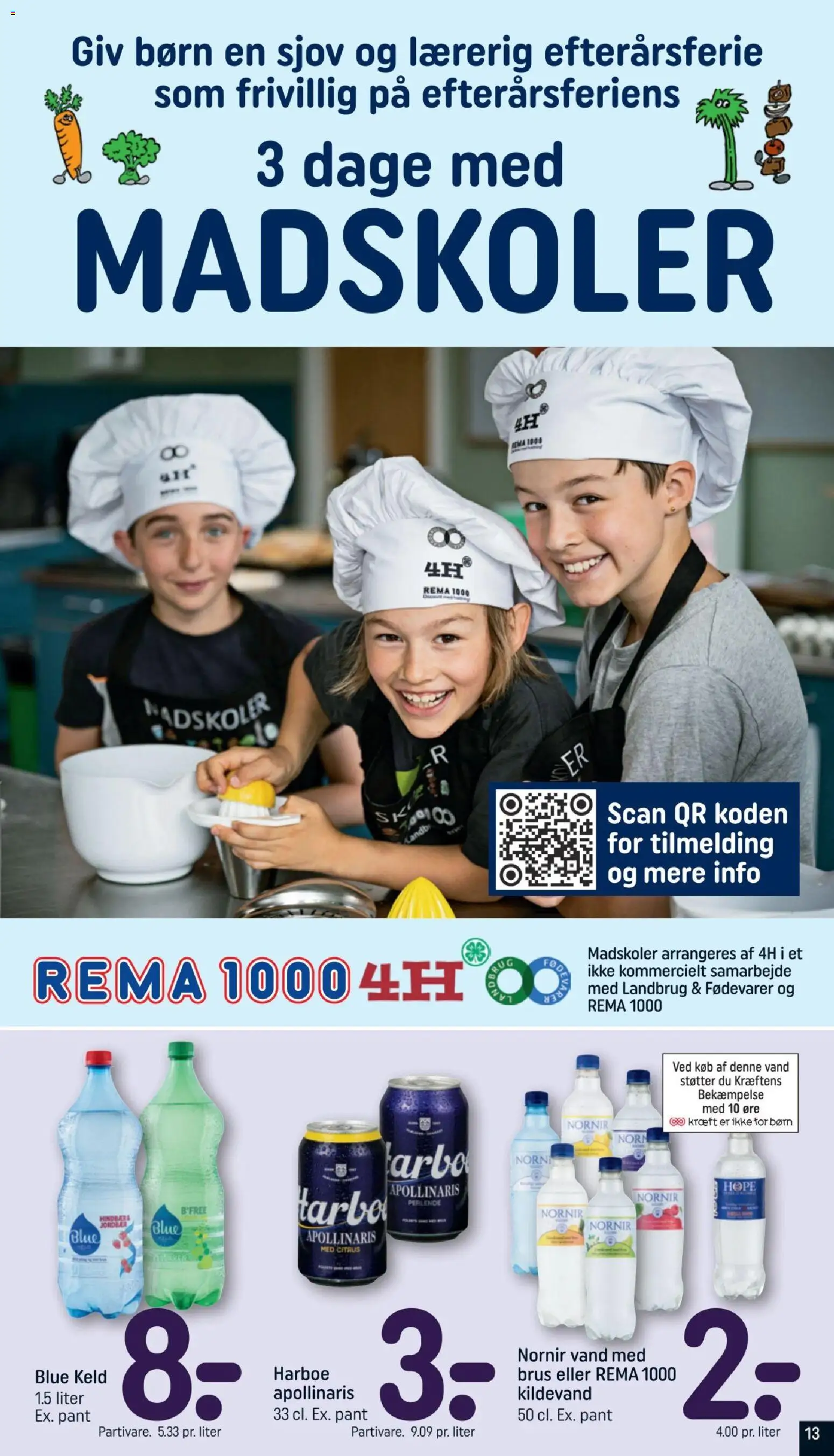 Rema 1000 tilbudsavis – gyldig fra 16/08/2026 | Side: 13 | Produkter: Kildevand, Søm
