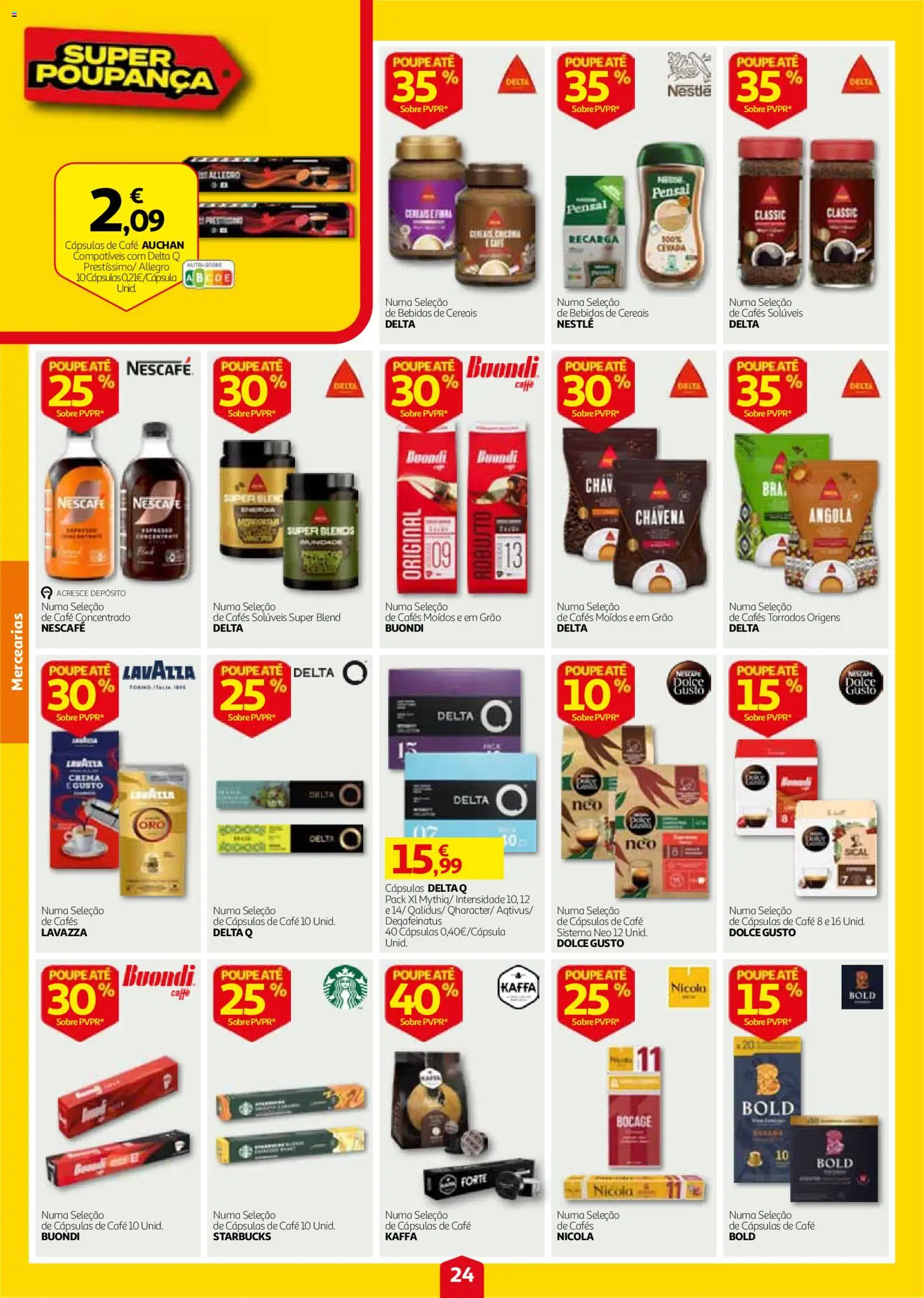 Auchan folheto │ válido de 24/09/2026 | Página: 24 | Produtos: Bebidas, Cápsulas, Café, Dolce gusto