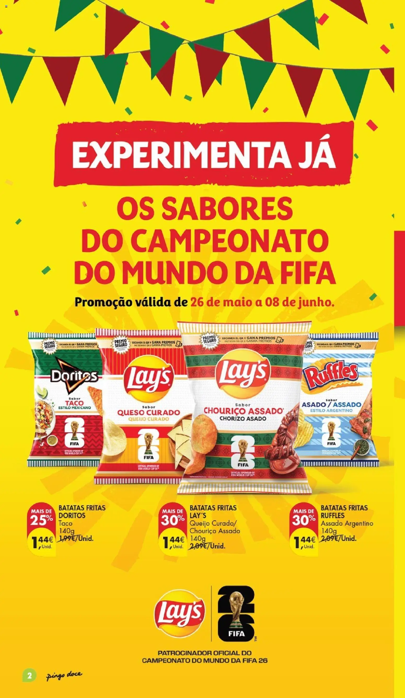 Pingo Doce  Folheto Especial Batatas │ válido de 26.05.2026 | Página: 2 | Produtos: Queijo, Chouriço, Batatas fritas