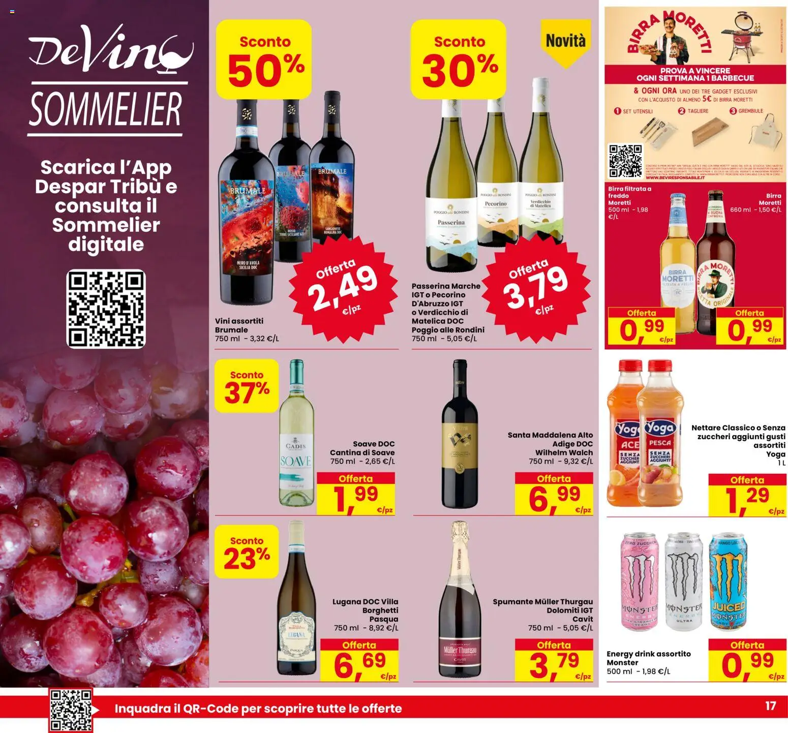 Volantino Eurospar del 01/10/2026 | Pagina: 17 | Prodotti: Birra, Mango, Spumante, Tagliere