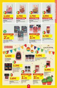 Pré-visualização Auchan folheto válido de 11.06.2026 | Página: 9 | Produtos: Forno, Frango, Linguiça, Carne