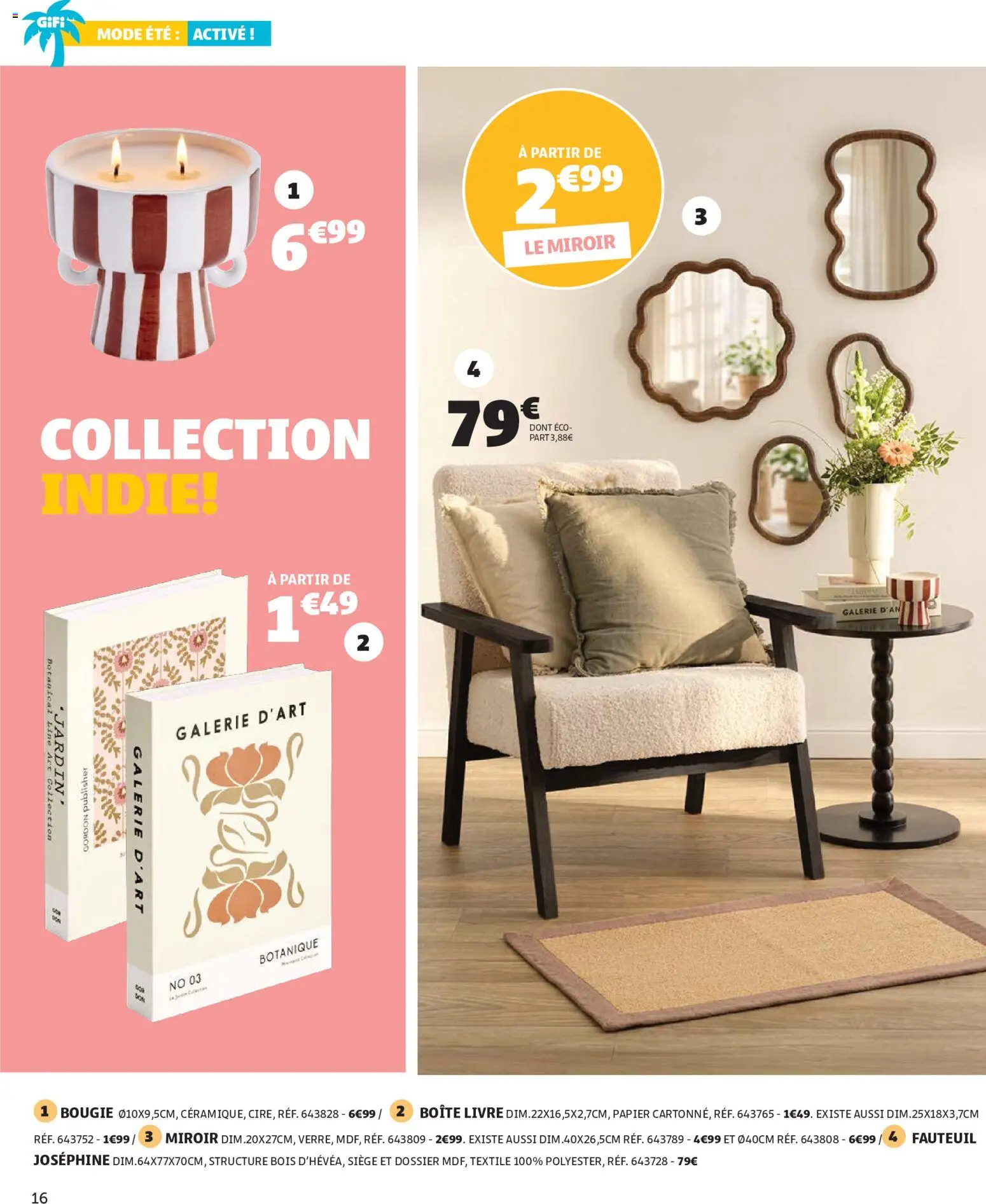 {H1} | Page: 16 | Produits: Fauteuil, Miroir, Livre