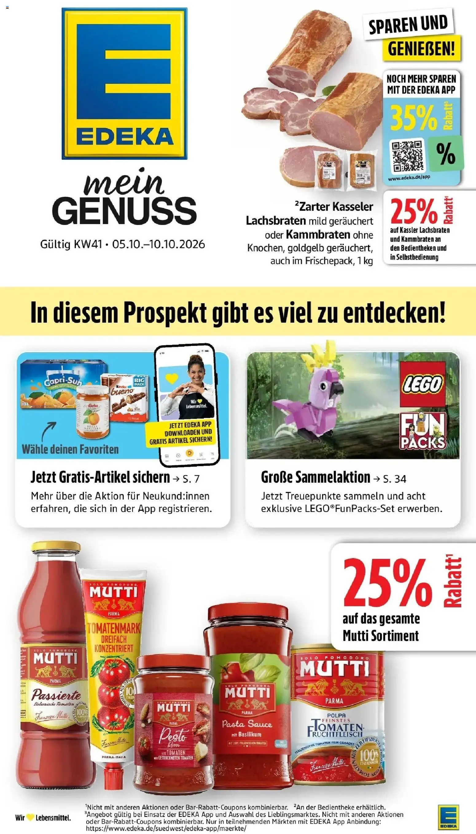 Edeka Prospekt Mengen (ab 05.10.2026) » Angebote Online | Seite: 5 | Produkte: Tomaten, Pasta