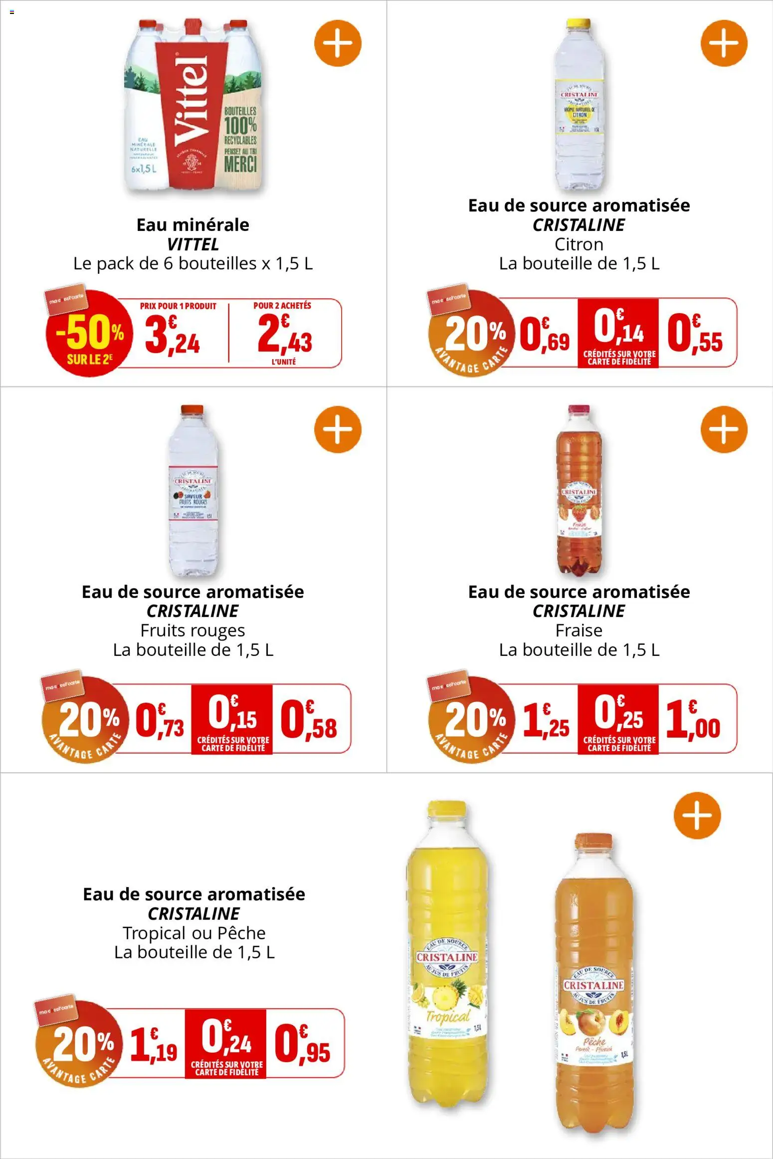{H1} | Page: 29 | Produits: Citron, Pêche, Eau de source, Vittel