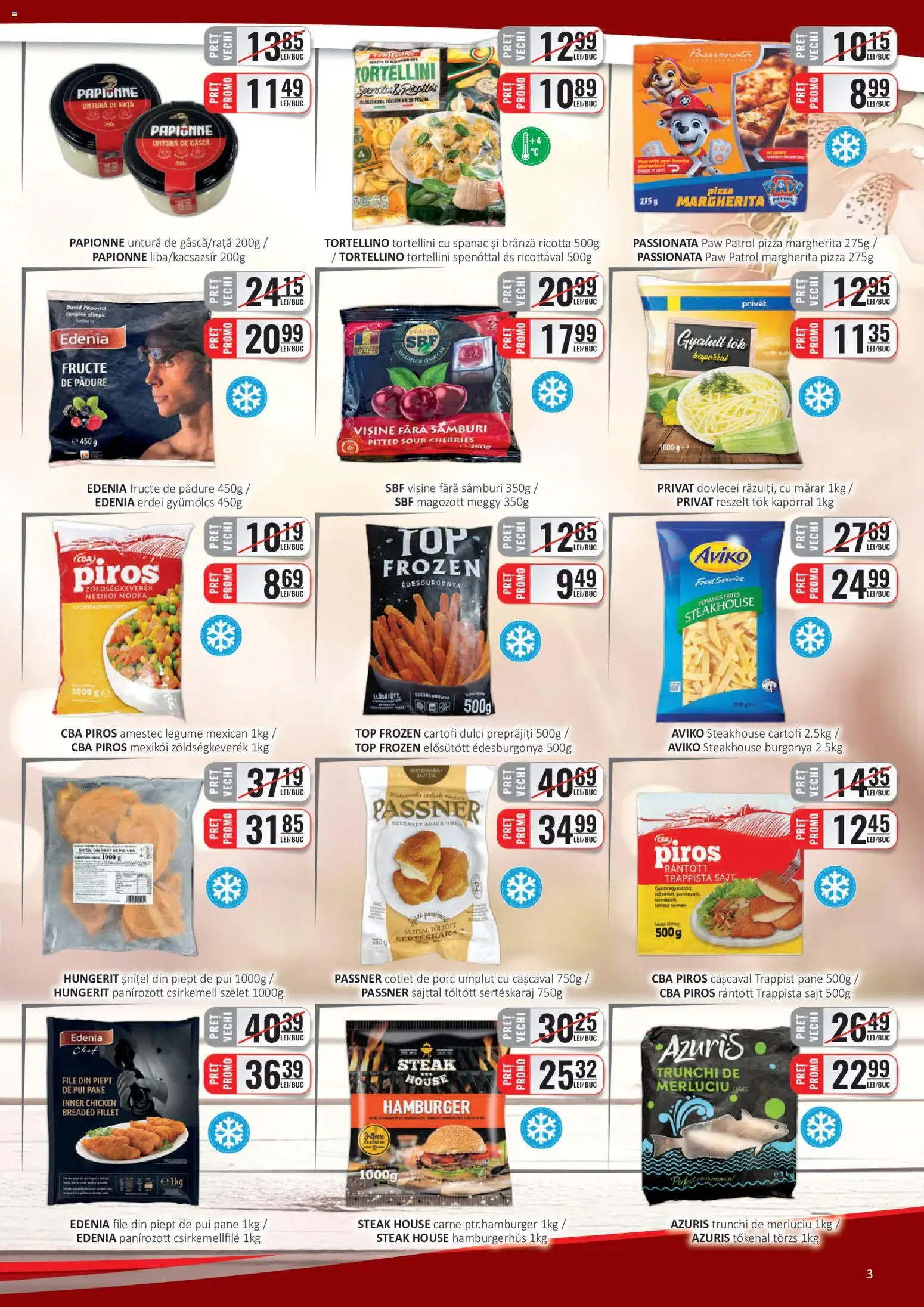 Noul catalog CBA – valabil de la 01.06.2026 | Pagină: 3 | Produse: Mărar, Top, Pizza, Cartofi