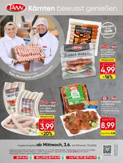 Spar Kärnten Grillen ab 03.06.2026 gültig