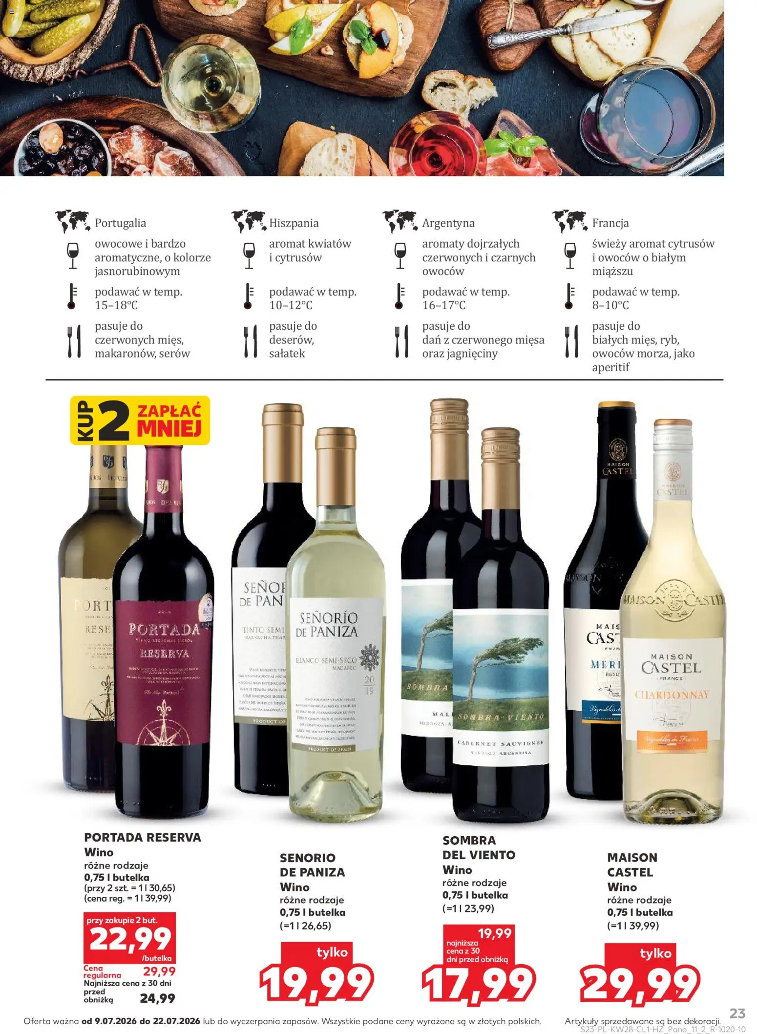 Kaufland Polsko leták - Barek od 09.07.2026 | Strana: 23 | Produkty: Cabernet Sauvignon