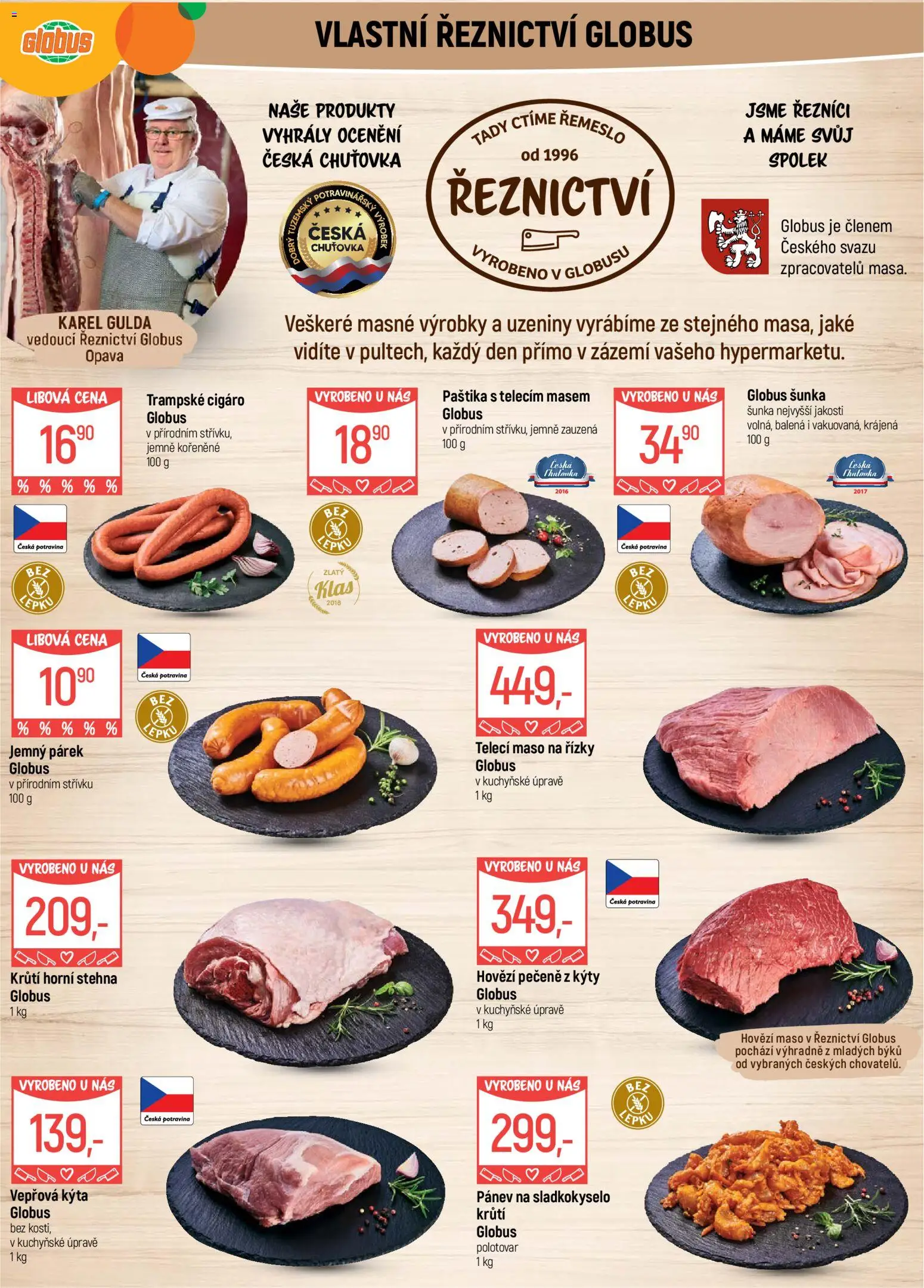 Globus leták - Opava od 10.06.2026 | Strana: 3 | Produkty: Hovězí, Globus, Pánev, Kýta