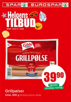 Forhåndsvisning av Spar Helgens Tilbud gyldig fra 30/07/2026